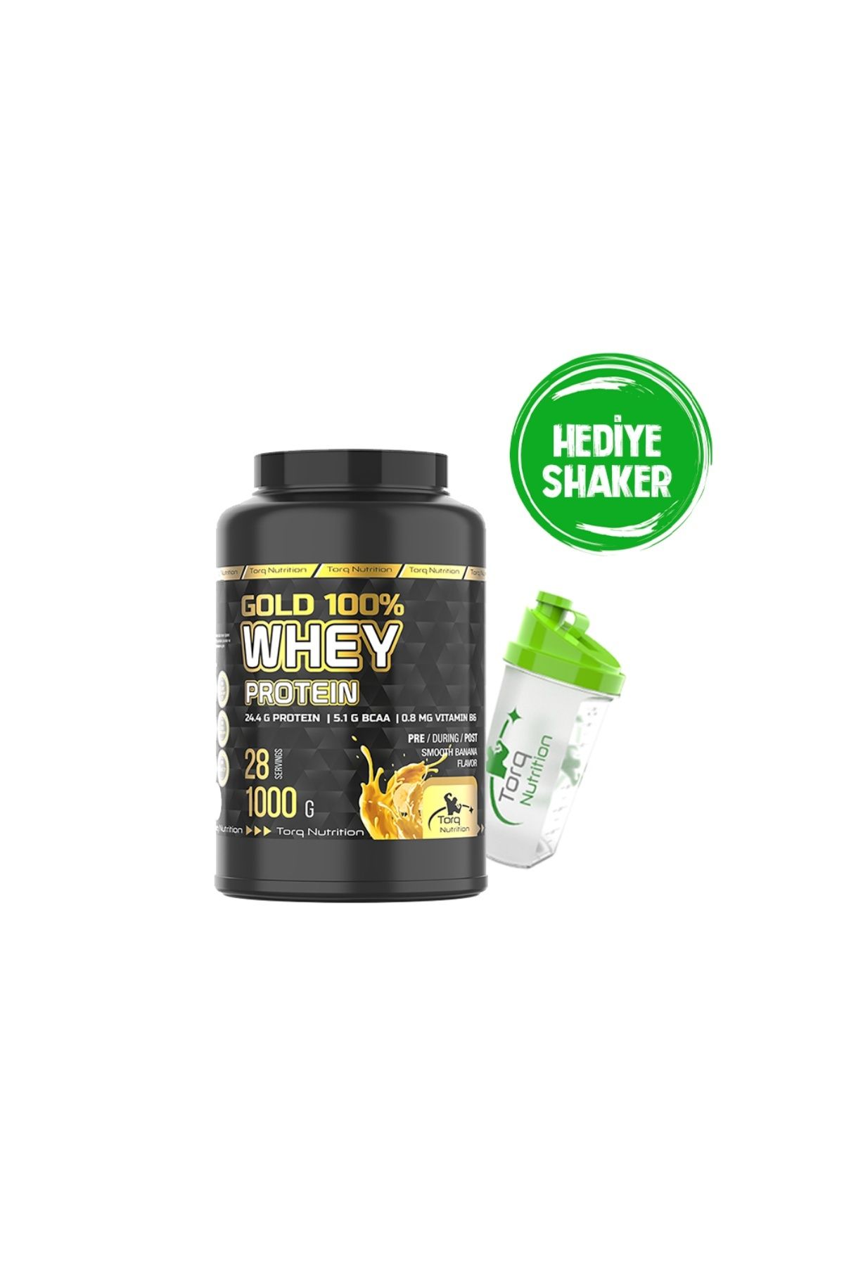 Torq Nutrition Gold Whey Protein Muz Aromalı 1000 gr