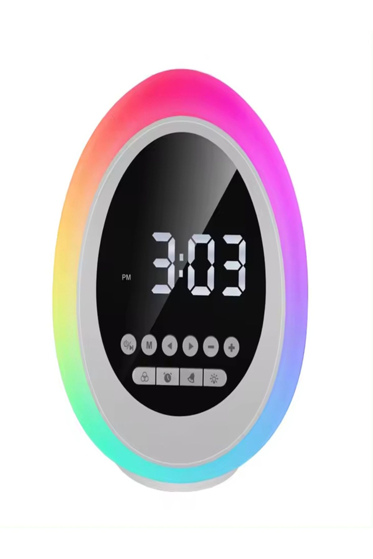 Tootech Dokunmatik Gece Lambası - Dijital Radyolu Çalar Saat - Alarm - Bluetooth Hoparlör