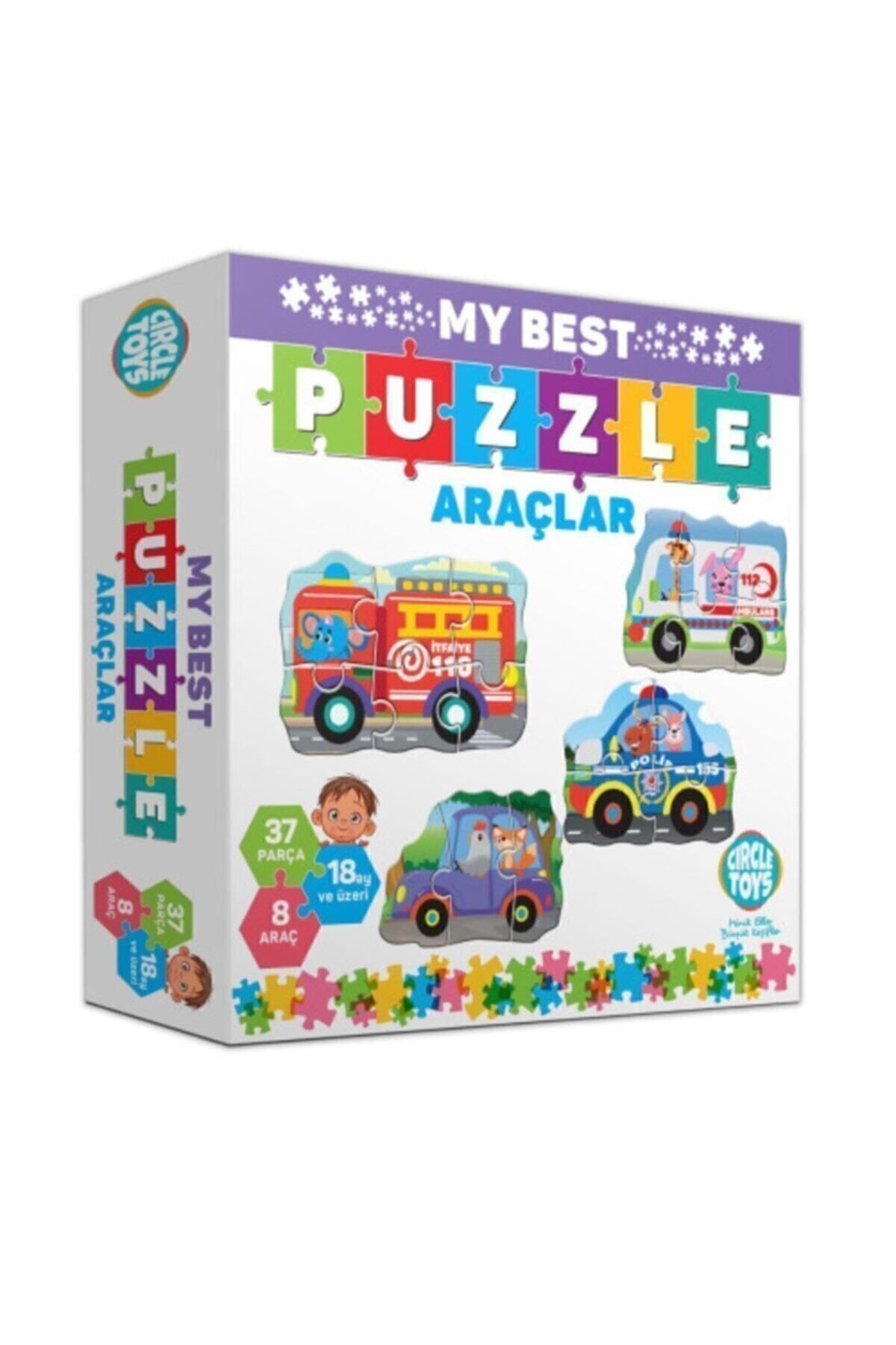 Circle Toys My Best Puzzle Araçlar Yapboz