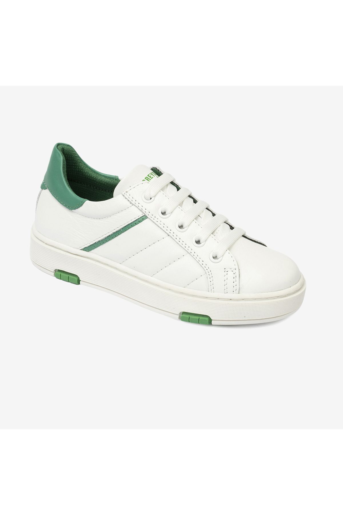 Greyder Erkek Çocuk Beyaz Yeşil Hakiki Deri Sneaker Ayakkabı 4y5na59501