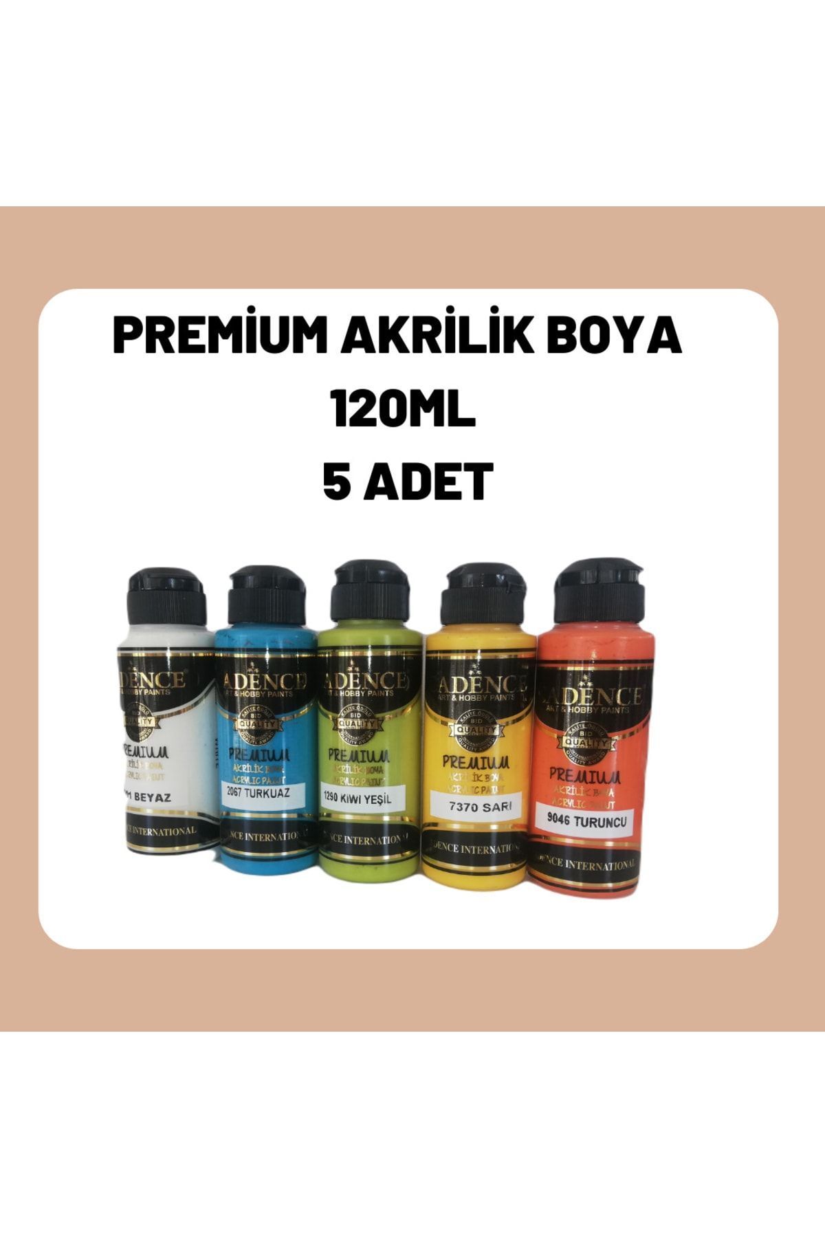 Cadence 5 Adet 120 Ml Cadence Akrilik Boya