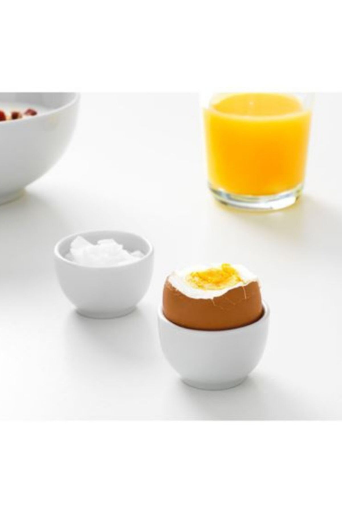 IKEA 2 Adet Porselen Beyaz Yumurtalık
