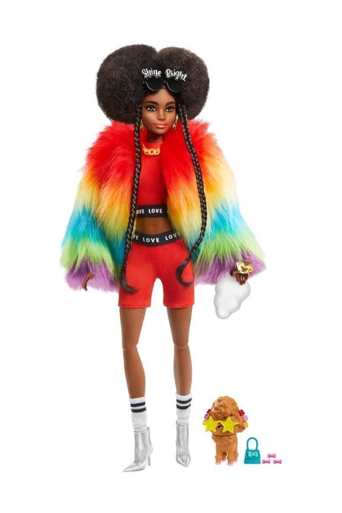 Barbie Extra Renkli Ceketli Bebek Gvr04
