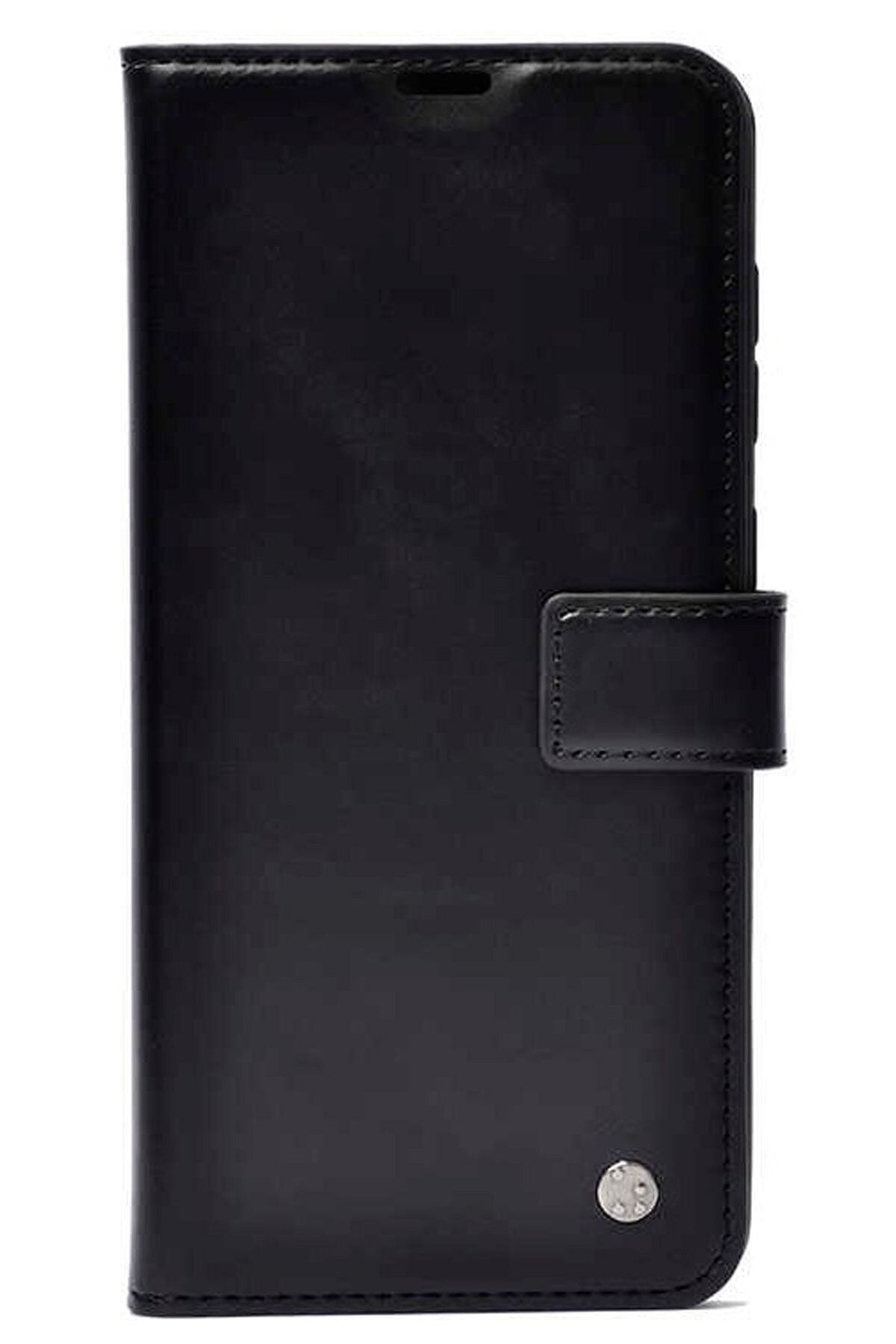 Apple A5 A9 2020 Uyumlu Kılıf Kartlı Cüzdanlı Standlı Kapaklı Deri Siyah Stylus Kalem