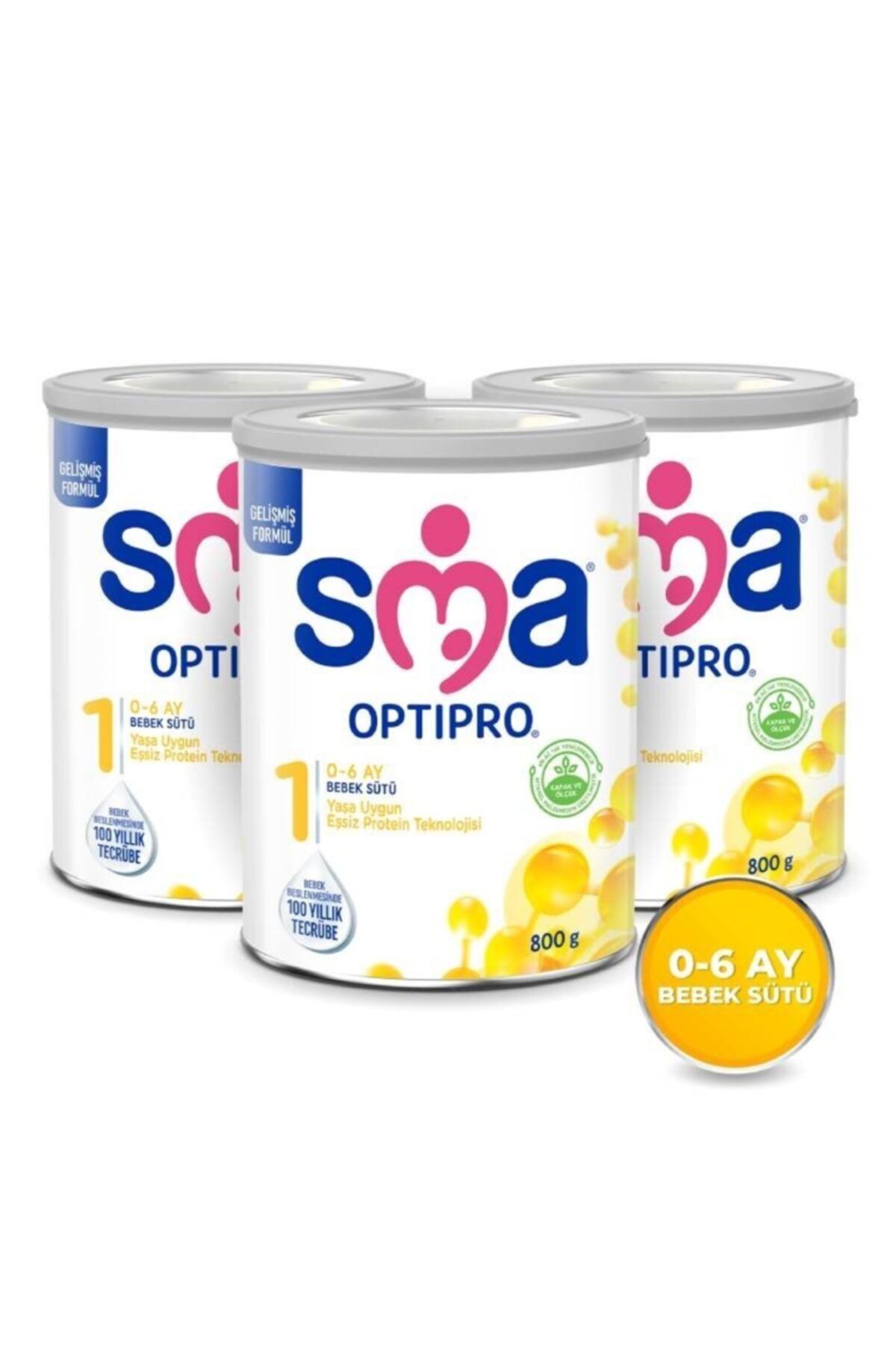 Nestle Sma 1 Optipro Probiyotik 0-6 Ay Bebek Sütü 800 Gr - 3 Lü