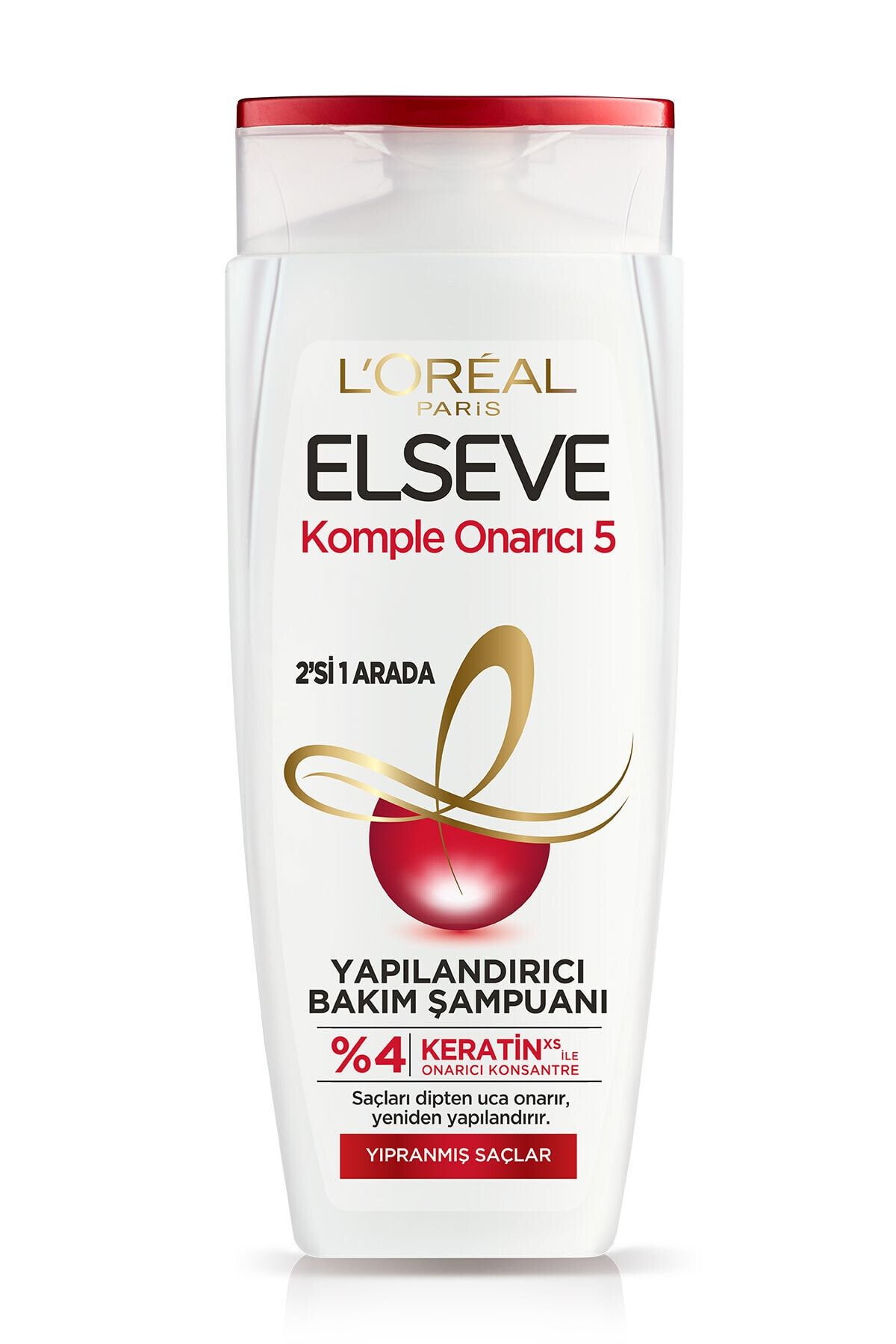 Komple Onarıcı 5 Yıpranmış Saçlar Için Keratinxs Içeren Yapılandırıcı Bakım Şampuanı 2si1arada 450ml_1