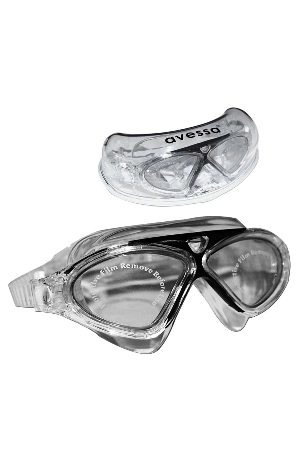 Avessa Yetişkin Yüzücü Gözlüğü - Deniz Gözlüğü - Havuz Gözlüğü - Kadın Erkek Bay Büyük Gözlük Gözlüğü