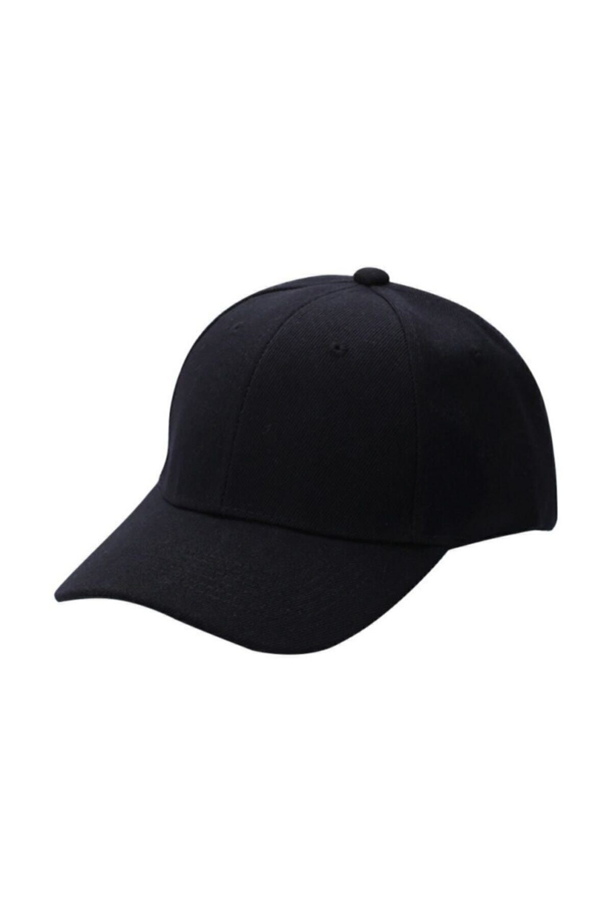 salarticaret Unisex Siyah Spor Şapka Unisex Arkası Cırtlı Ayarlanabilir