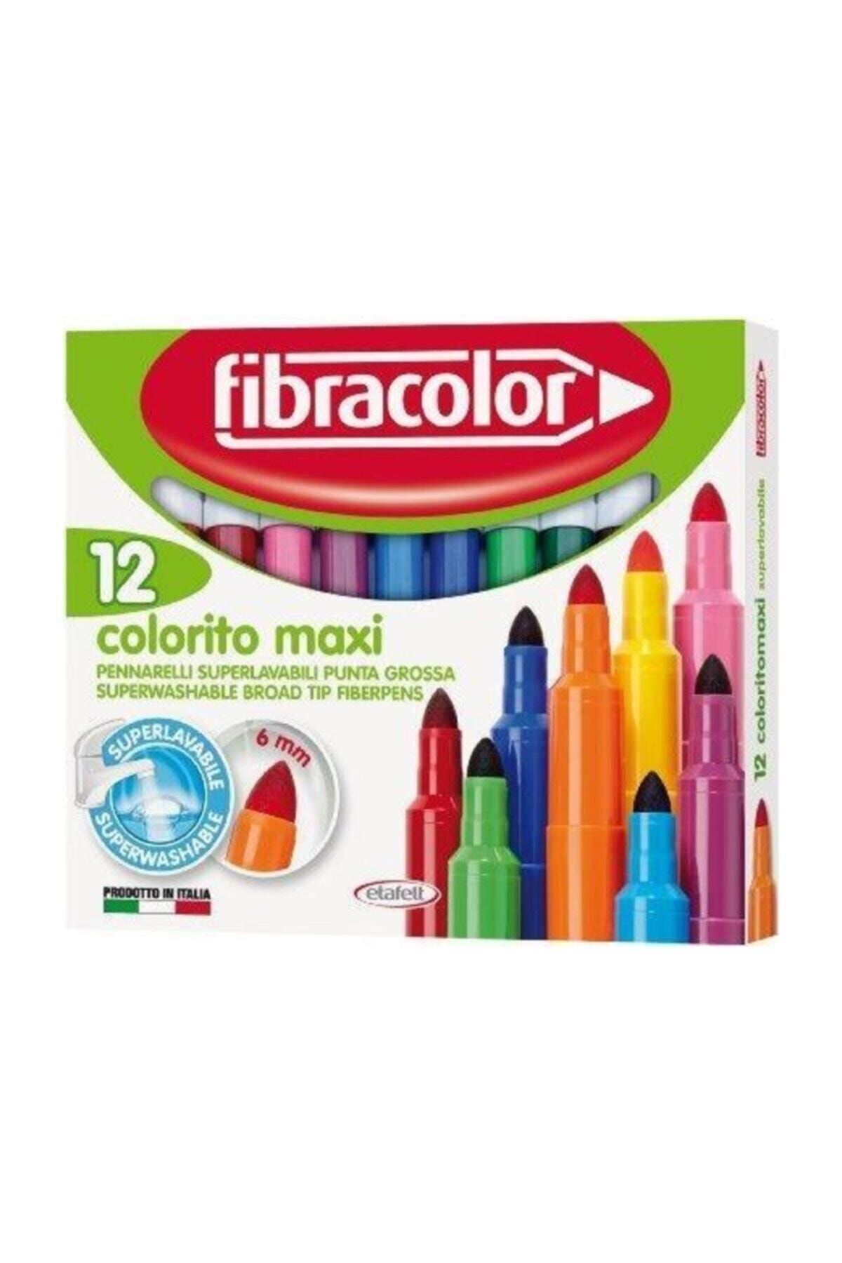 Fibracolor Colorito Maxi Jumbo Keçeli 12 Renk Yıkanabilir
