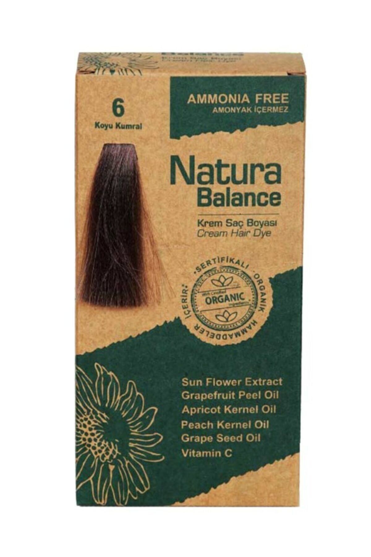 NATURABALANCE Natura Balance Organıc Saç Boyası 6 Koyu Kumral