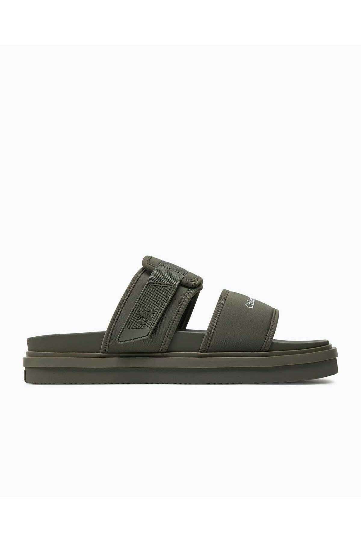 Calvin Klein Double Bar Logolu Sandalet