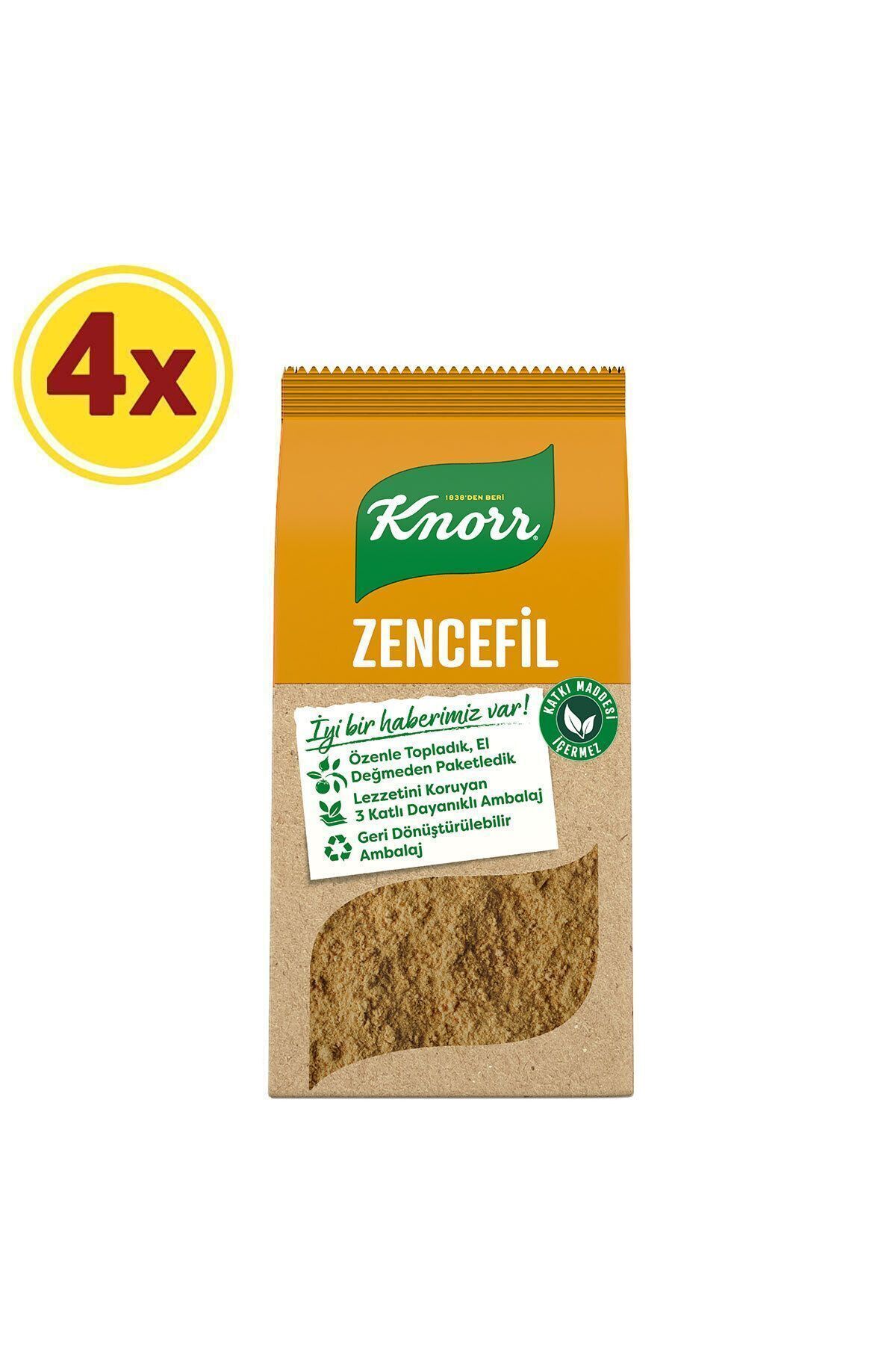 Knorr Baharat Serisi Toz Zencefil 50 gr X 4 Adet