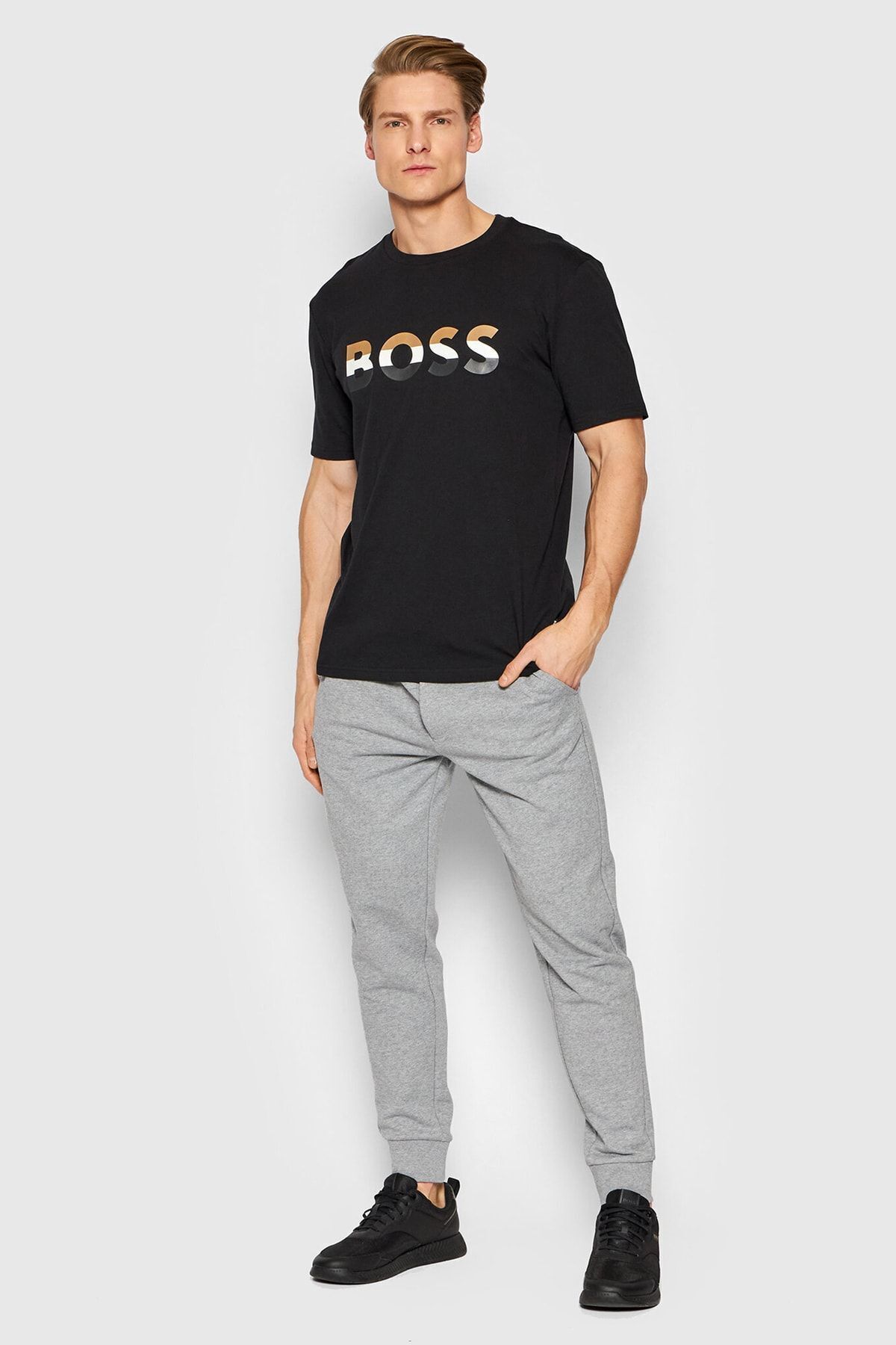 BOSS Erkek Gri Eşofman Altı 50471958-041