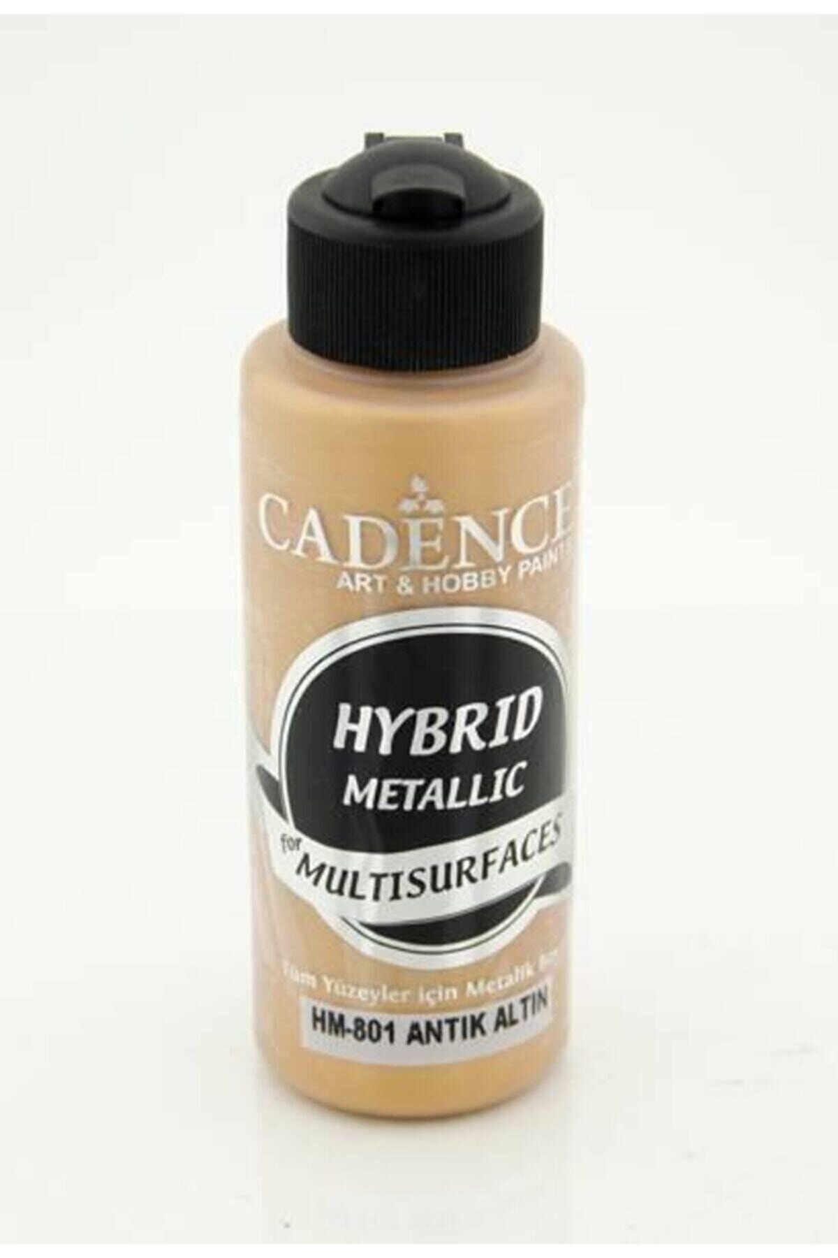 Cadence Hm-801 Metalik Antik Altın Renginde Akrilik Boya 120 ml