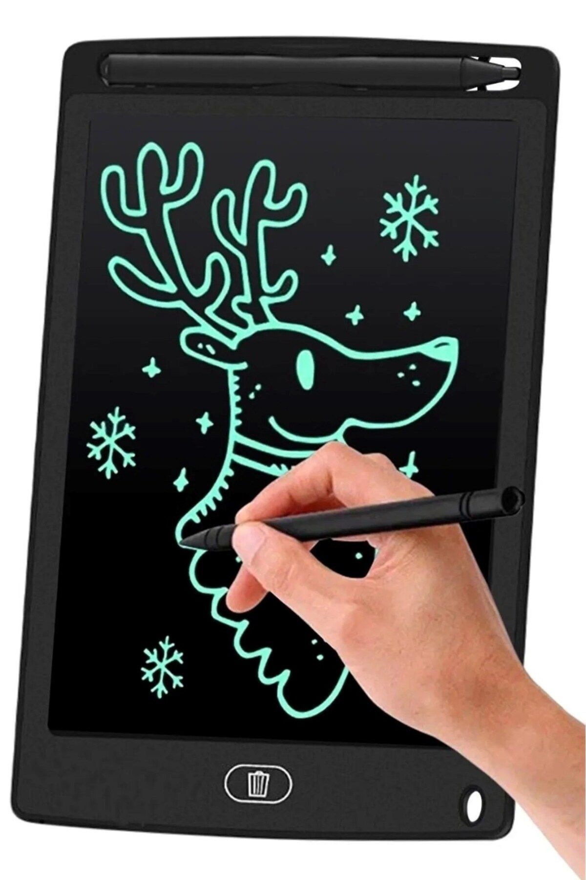 OBJAKS 8.5 Inç Lcd Digital Çocuk Yazı Çizim Tableti - Siyah