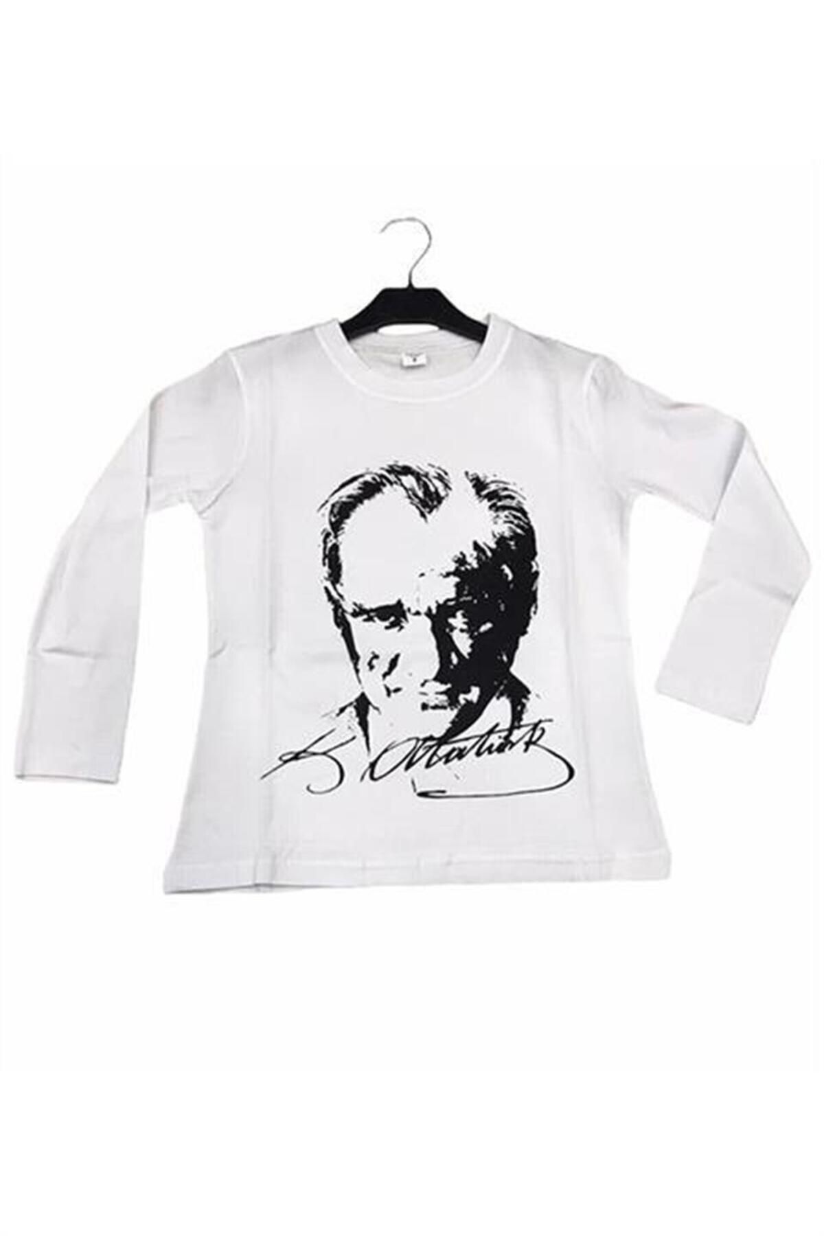 EREN STYLE Unisex Atatürk Baskılı Uzun Kol T-Shirt