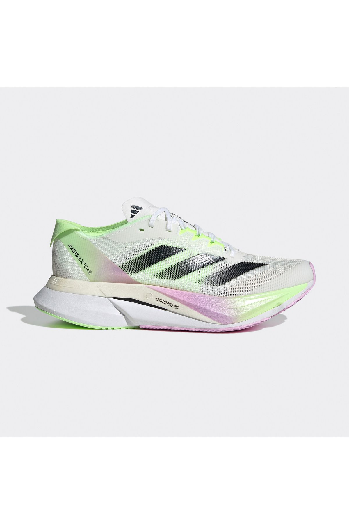 adidas Adizero Boston 12 Kadın Yeşil Koşu Ayakkabısı