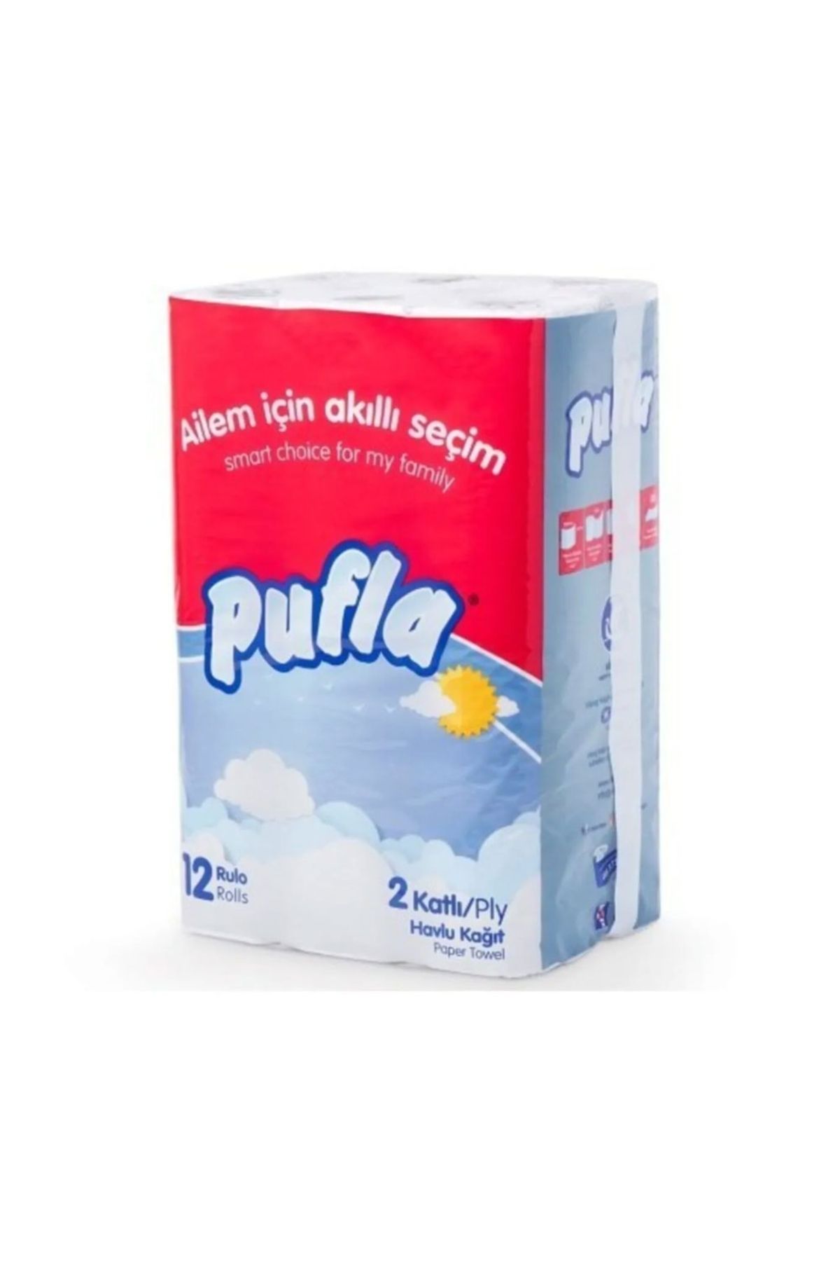 pufla Rulo Havlu Kağıt 12'li Paket