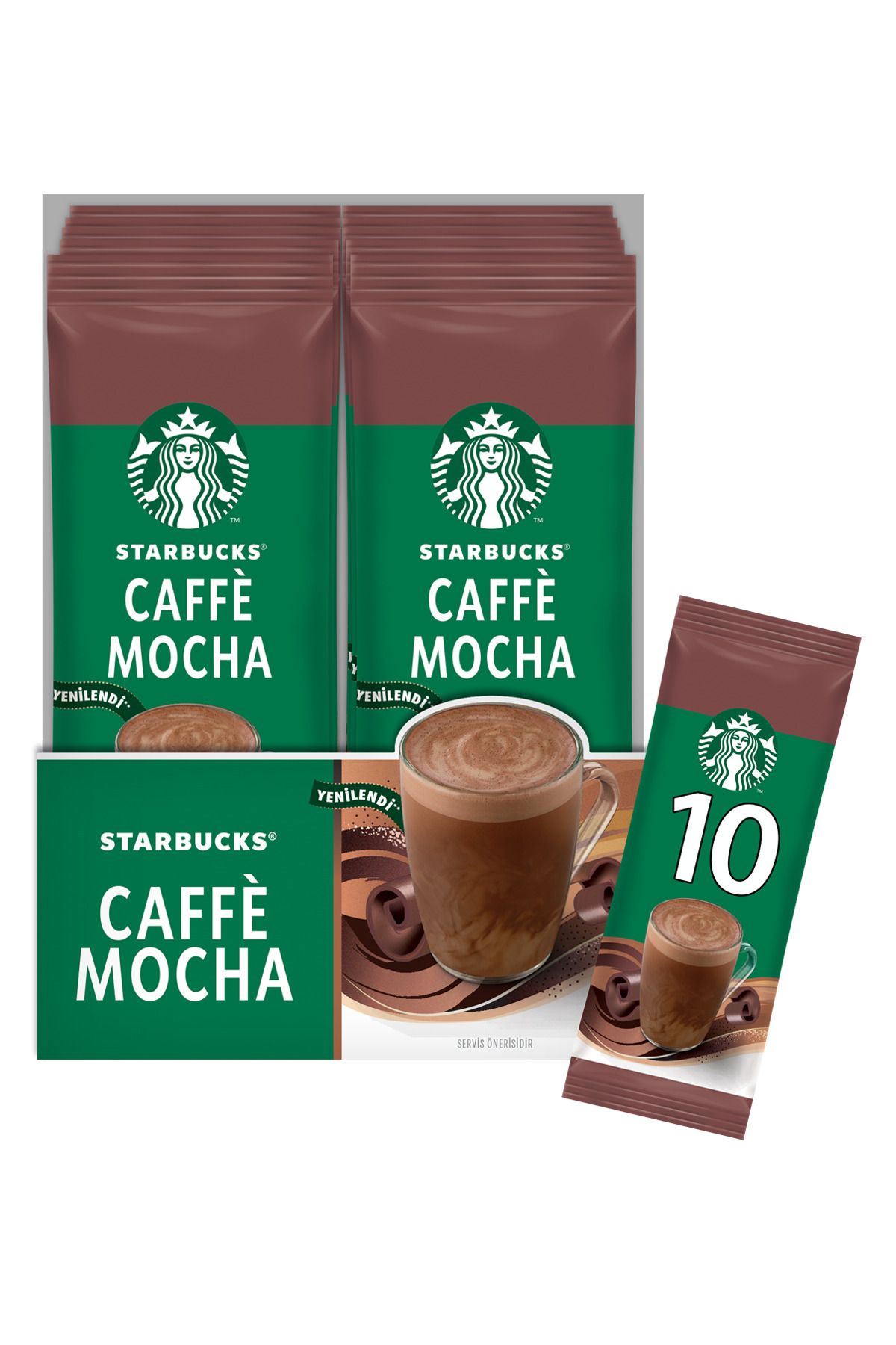 Starbucks Caffe Mocha Premium Kahve Karışımı 22 Gr X 10 Paket