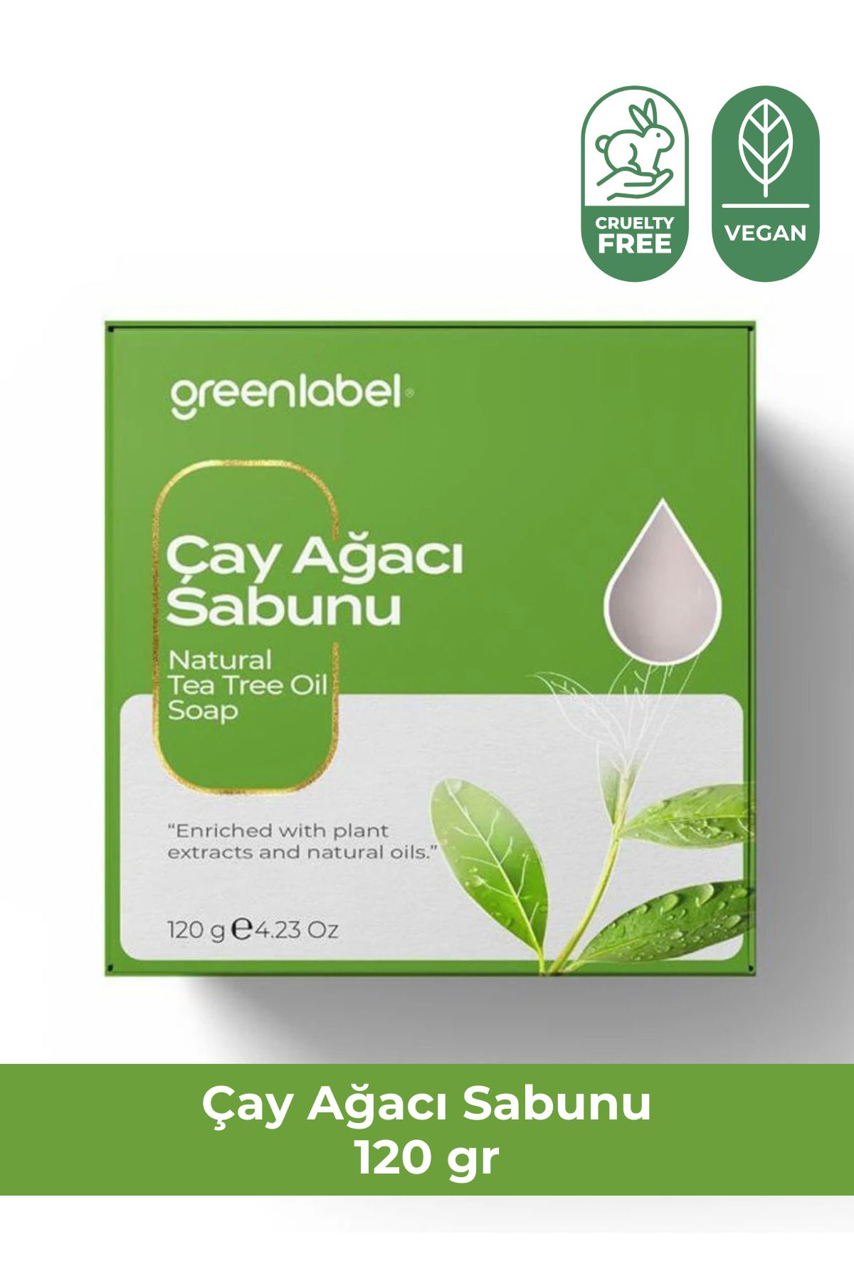 Green Label Çay Ağacı Sabunu Natural Sivilce Ve Akne Karşıtı 120 Gr.