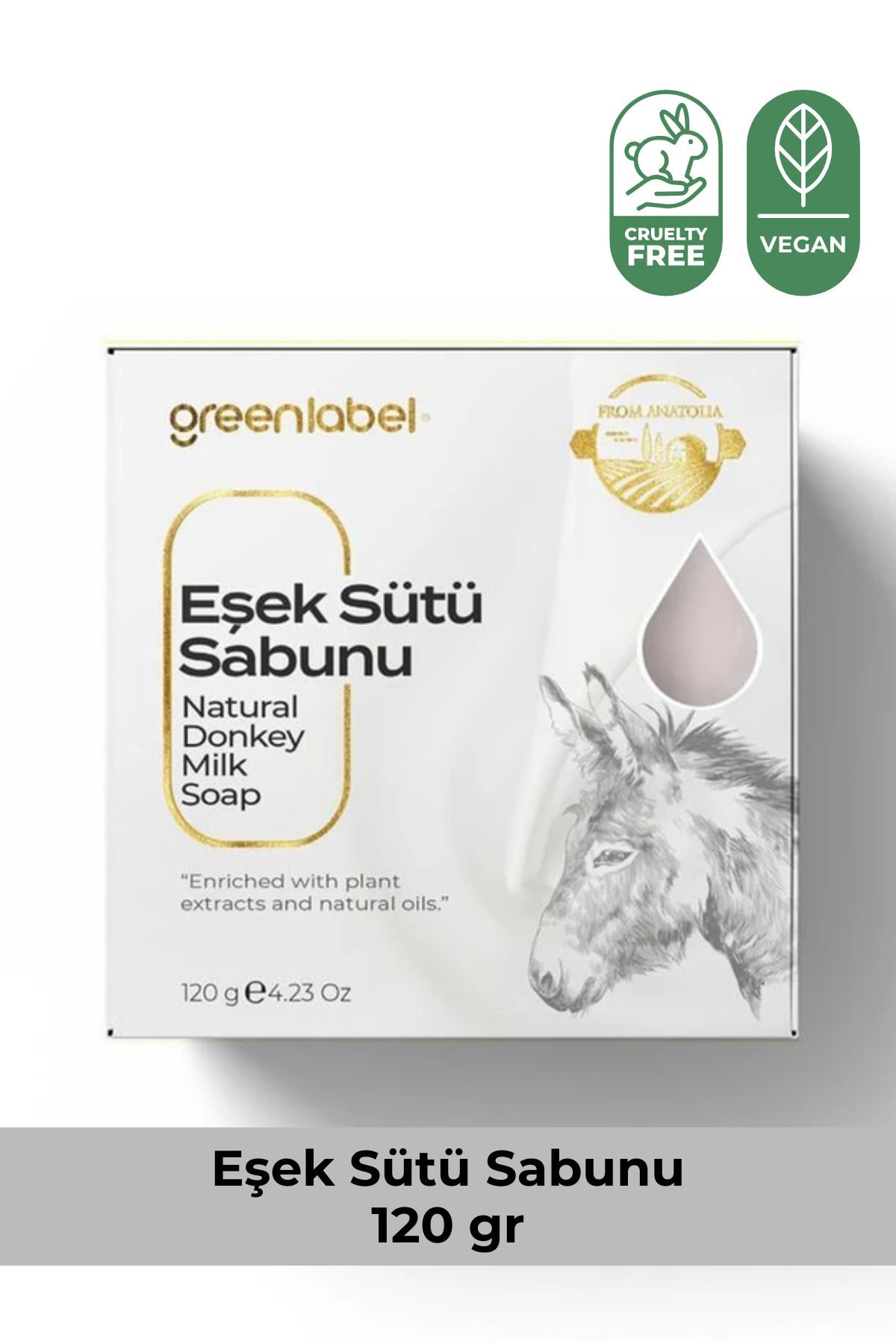Green Label Eşek Sütü Sabunu Natural Canlandırıcı Ve Besleyici 120gr.