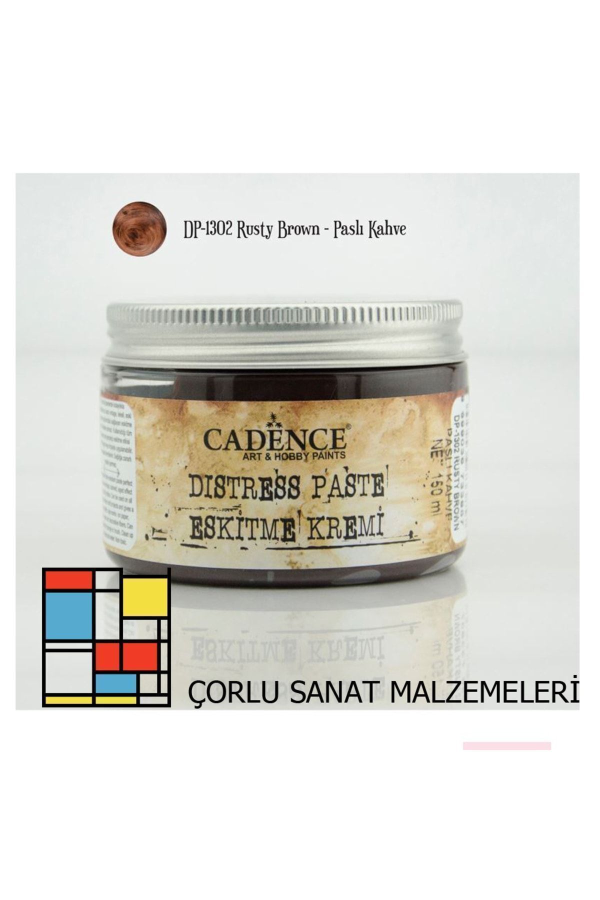Cadence Distress Paste - Eskitme Kremi 150ml Dp 1302 Rusty Brown - Paslı Kahve