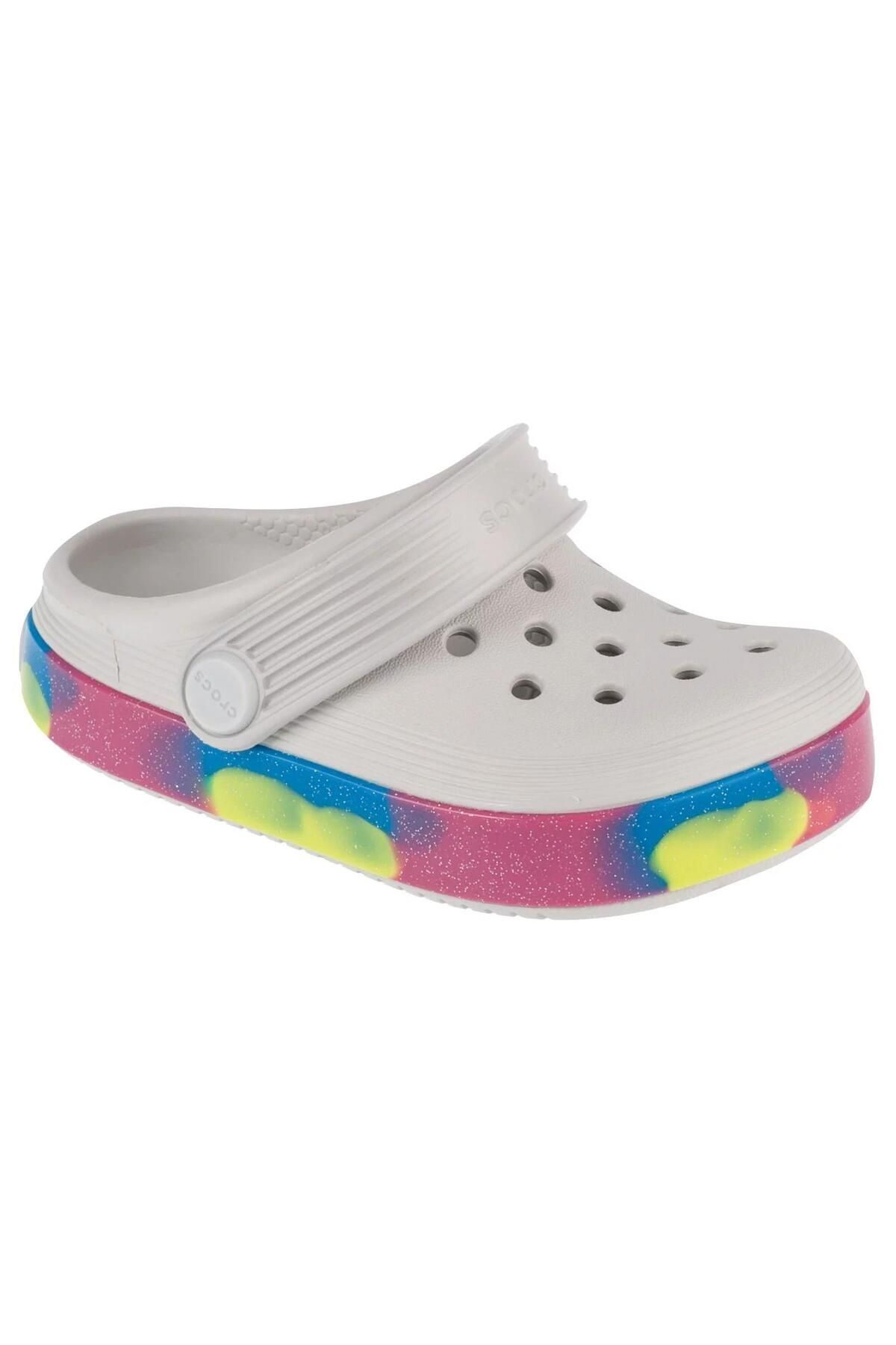 Crocs 209717-1FS OFF COURT GLITTER BAND CLOG ÇOCUK SANDALET TERLİK