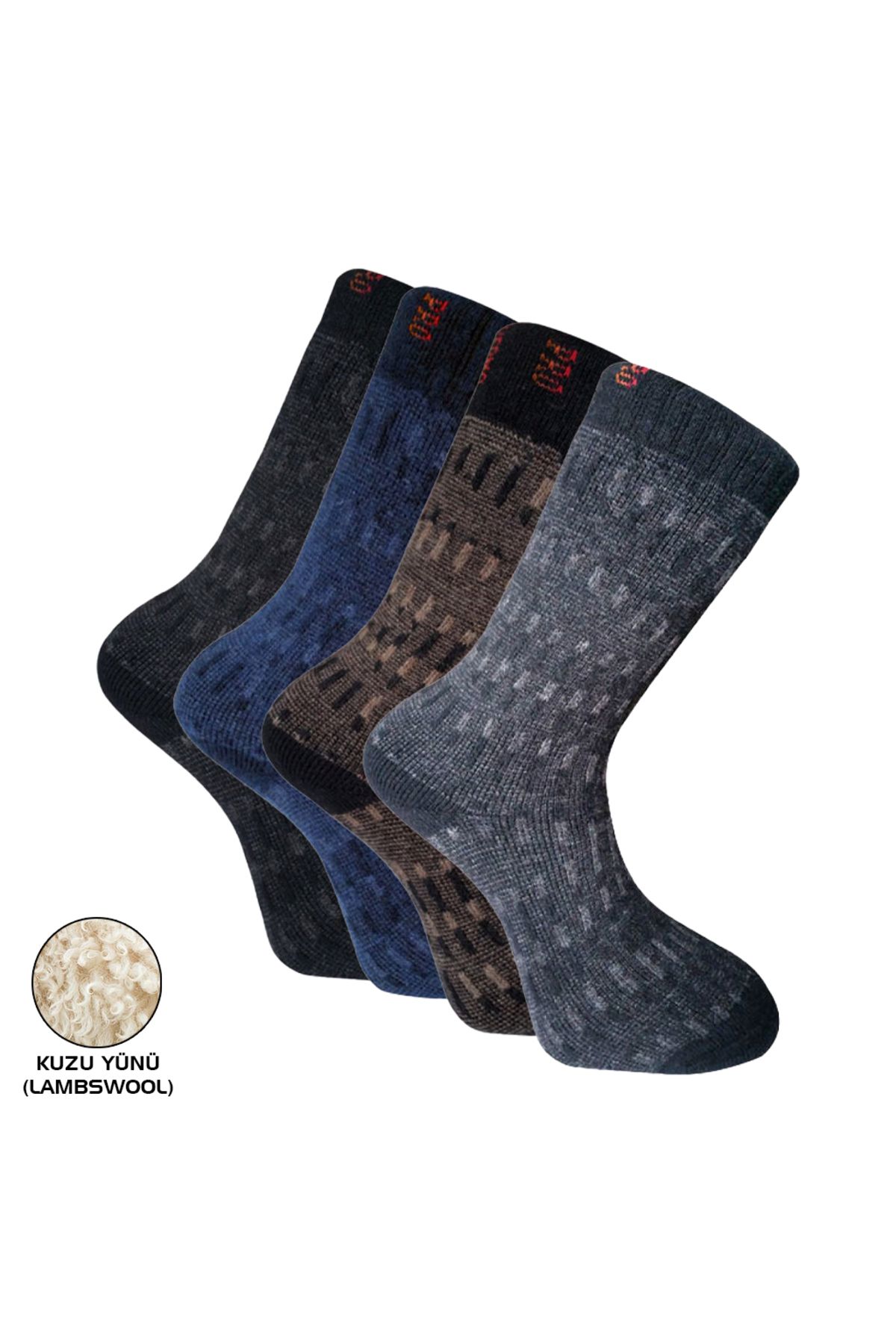 Genel Markalar Outdoor Pro Çorap Yupik Kuzu Yünü Erkek Havlu Çorabı 41-44 (13906)