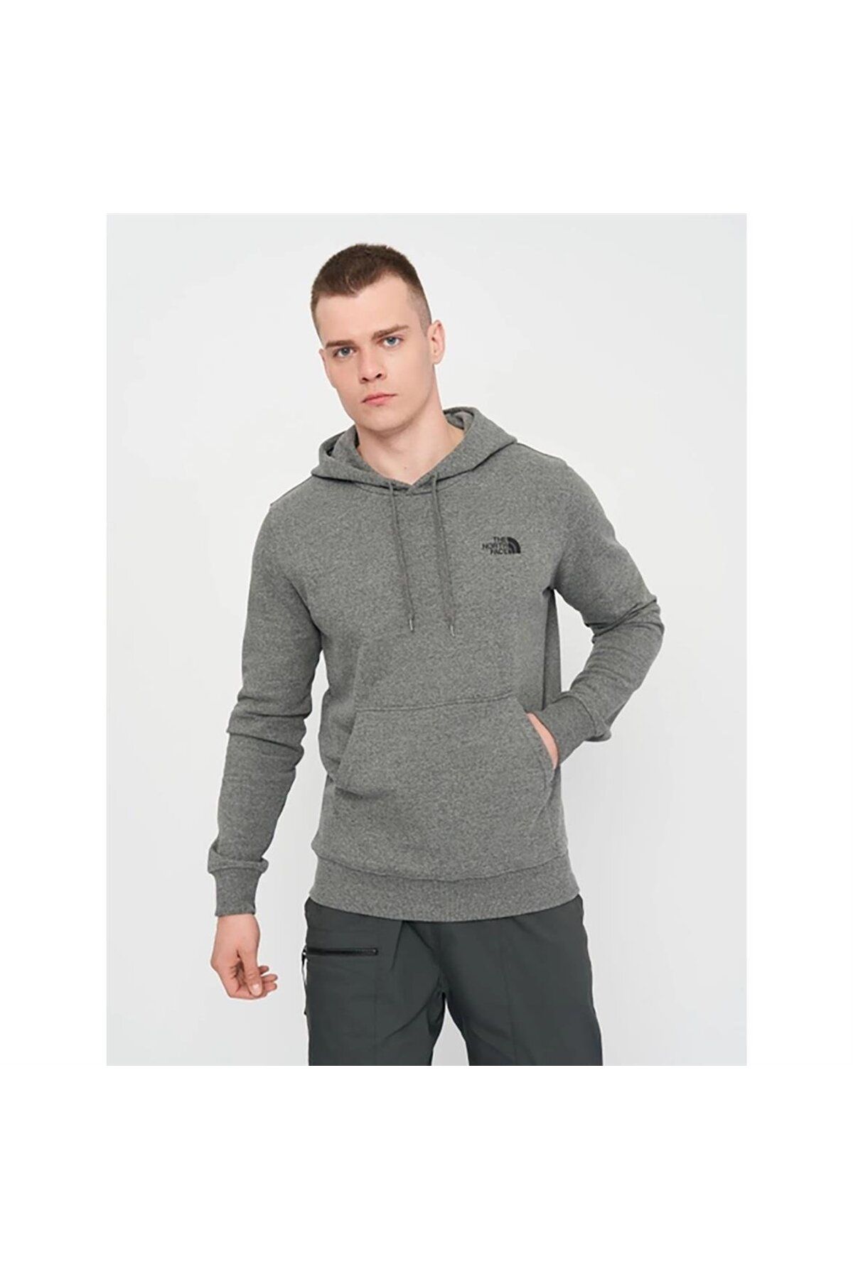 The North Face M Simple Dome Hoodie Erkek Gri Sweatshirt