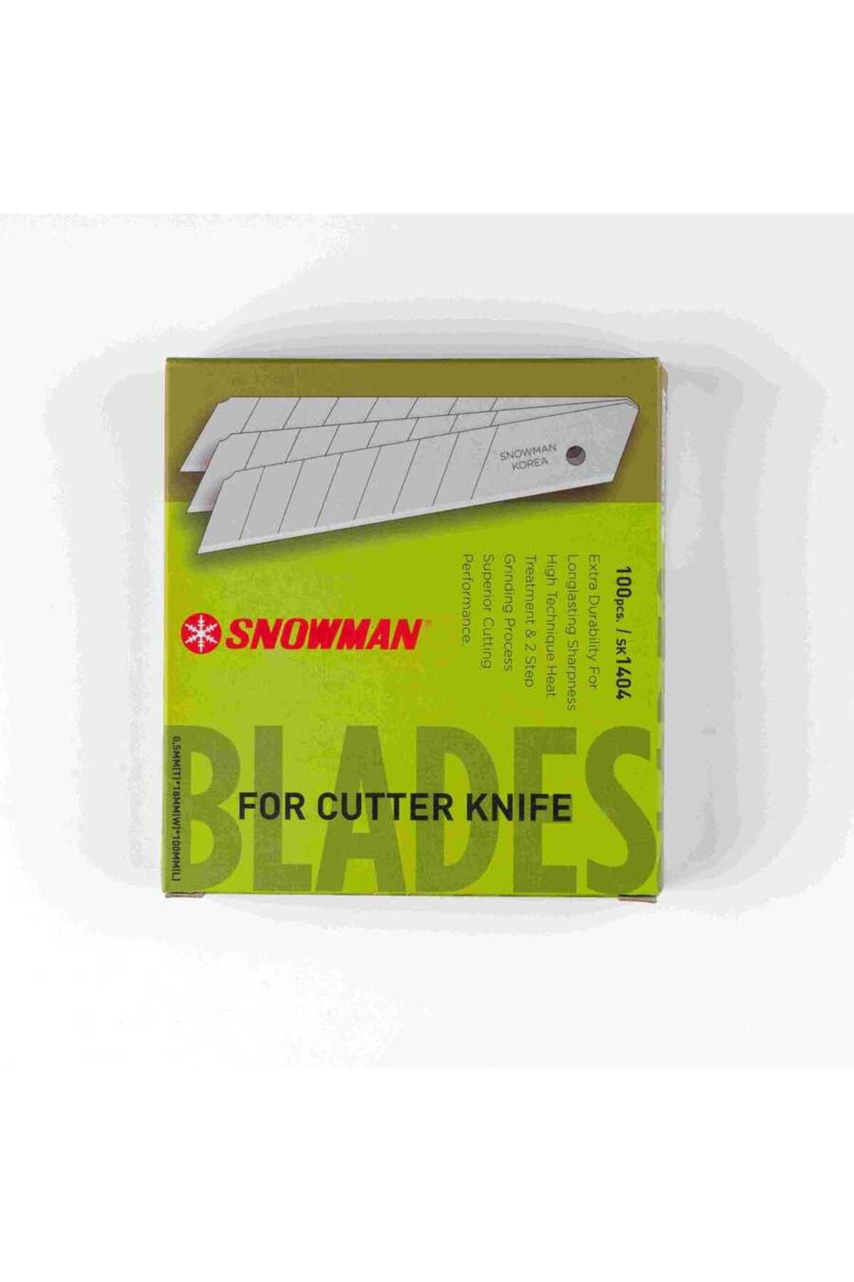 Snowman Geniş Maket Bıçağı Yedeği 100lü Paket