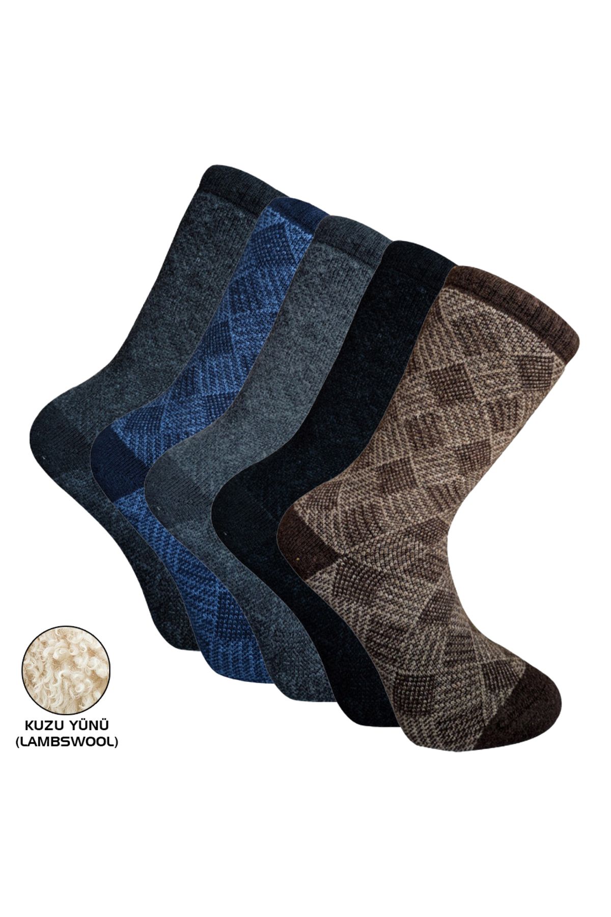 Genel Markalar Outdoor Pro Çorap Eskimo Havlu Kuzu Yünü  Erkek Çorabı 41-44 (13905)