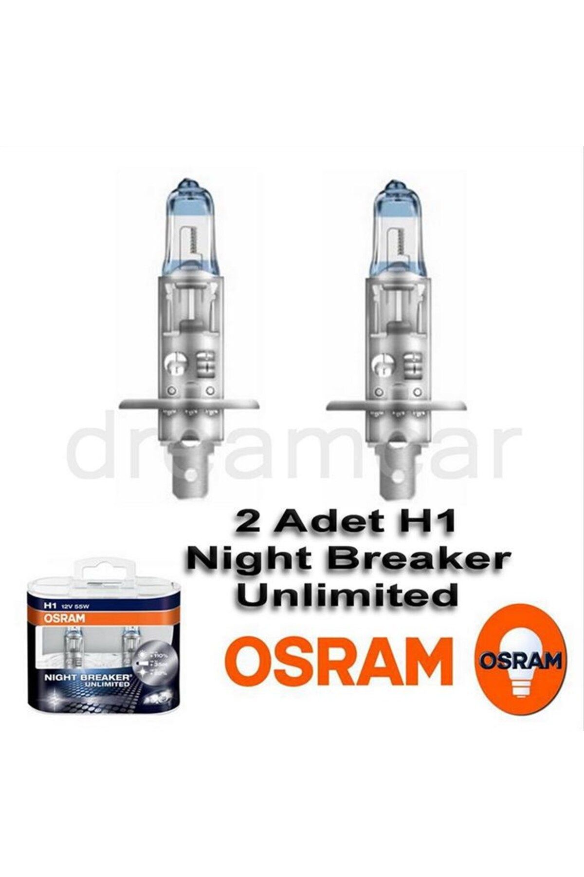 Osram H1 Night Breaker Unlimited %110 Fazla Performans