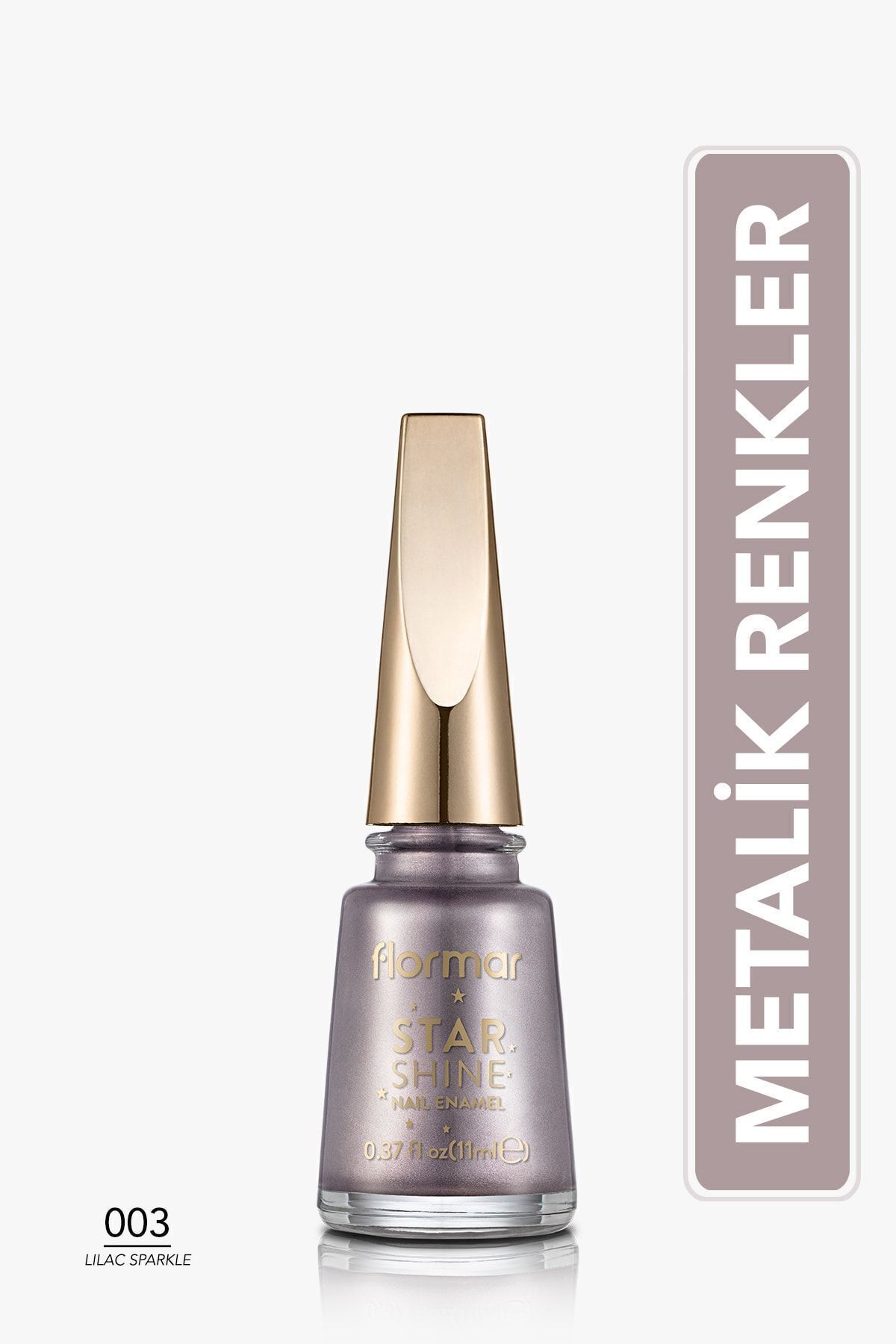 Flormar Metalik Parlak Oje - Star Shine Nail Enamel - 003 Lılac Sparkle-8690604564132