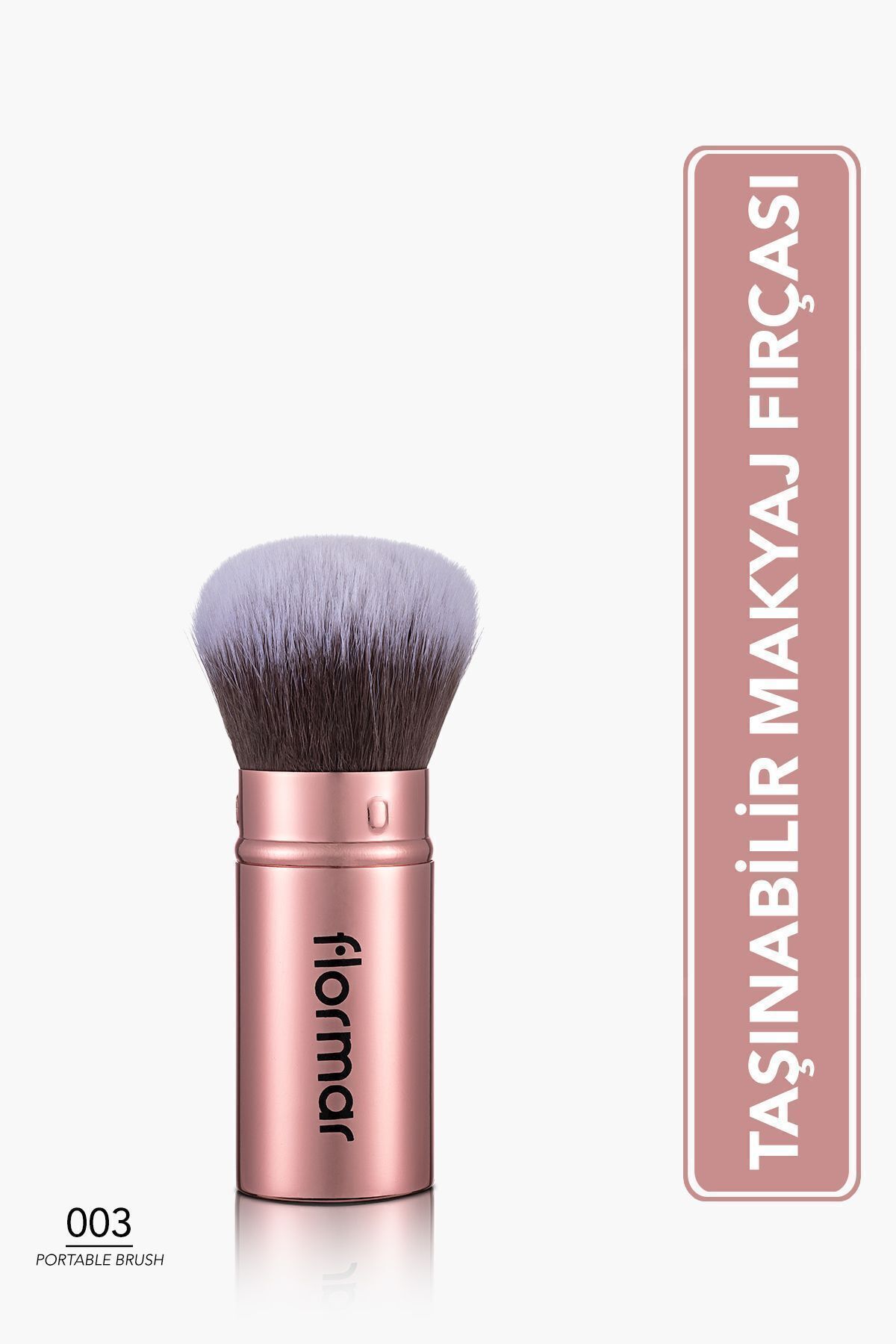 Flormar Pratik Ve Hijyenik Kapaklı Kabuki Fırça - Portable Brush - 003 - 8690604597680