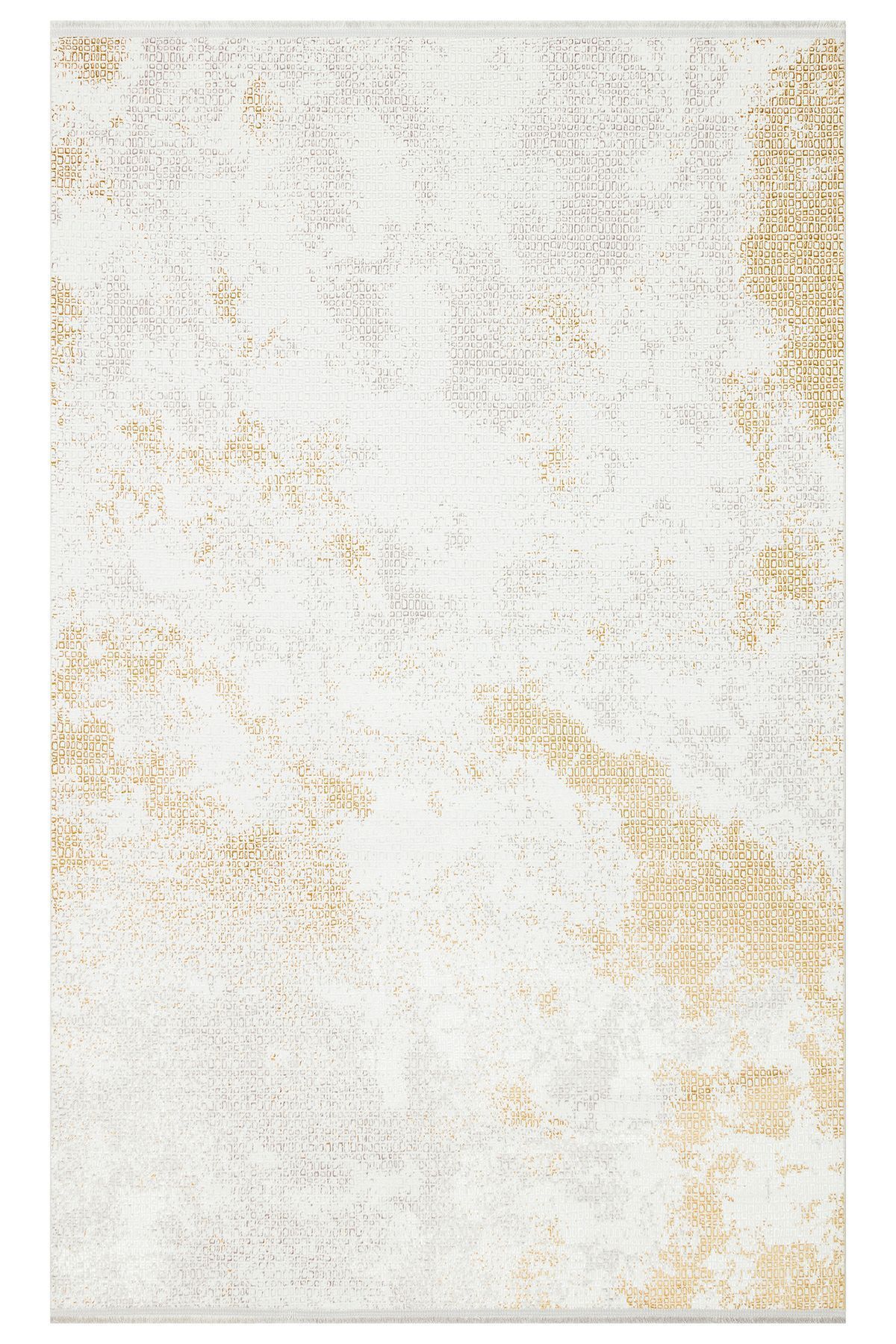 Ekol Halı Sateen / XW ST 108 Cream Gold Makinede yıkanabilen kaymaz tabana sahip şık makine halısı.