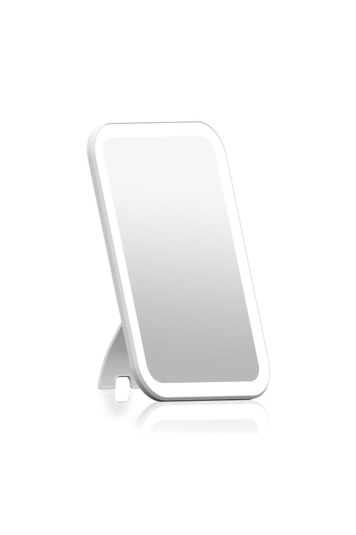 Polosmart Psc20 Şarjlı Led Işıklı Makyaj Aynası Beyaz