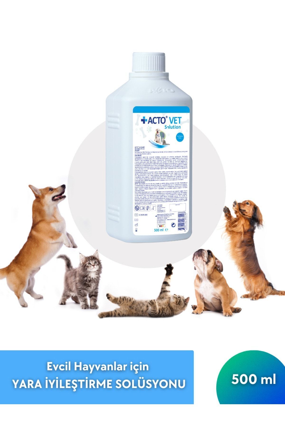 Acto ® VET SOLUTION 500 ML | Evcil Hayvanlar için Yara İyileştirme Solüsyonu