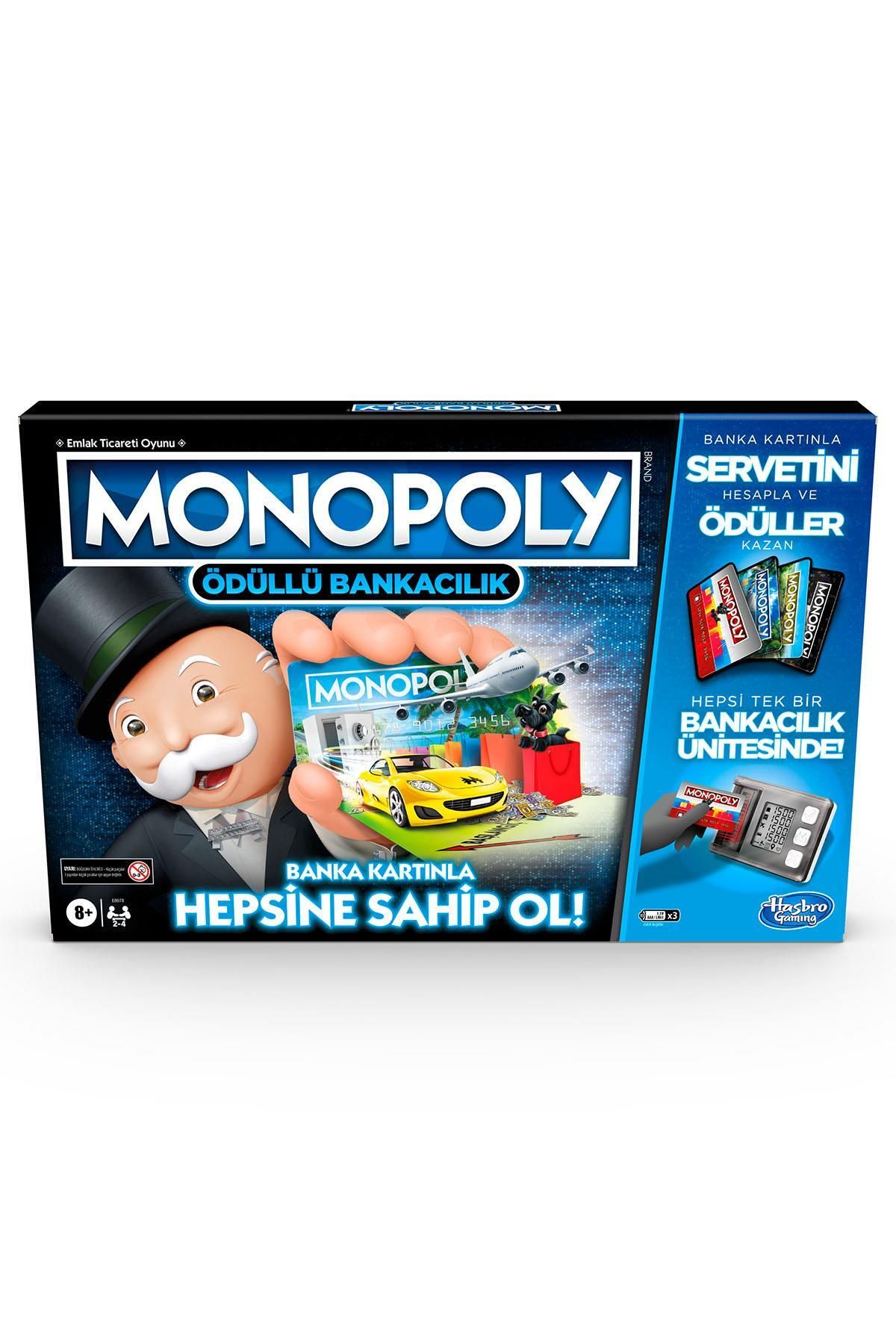 Hasbro E8978 Monopoly Ödüllü Bankacılık/ Hasbro Gaming +8 Yaş