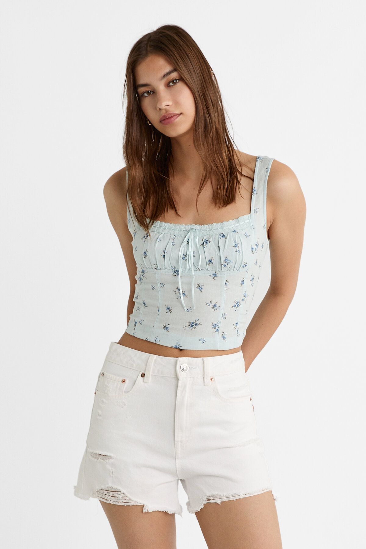 Stradivarius Distressed Jean Şort