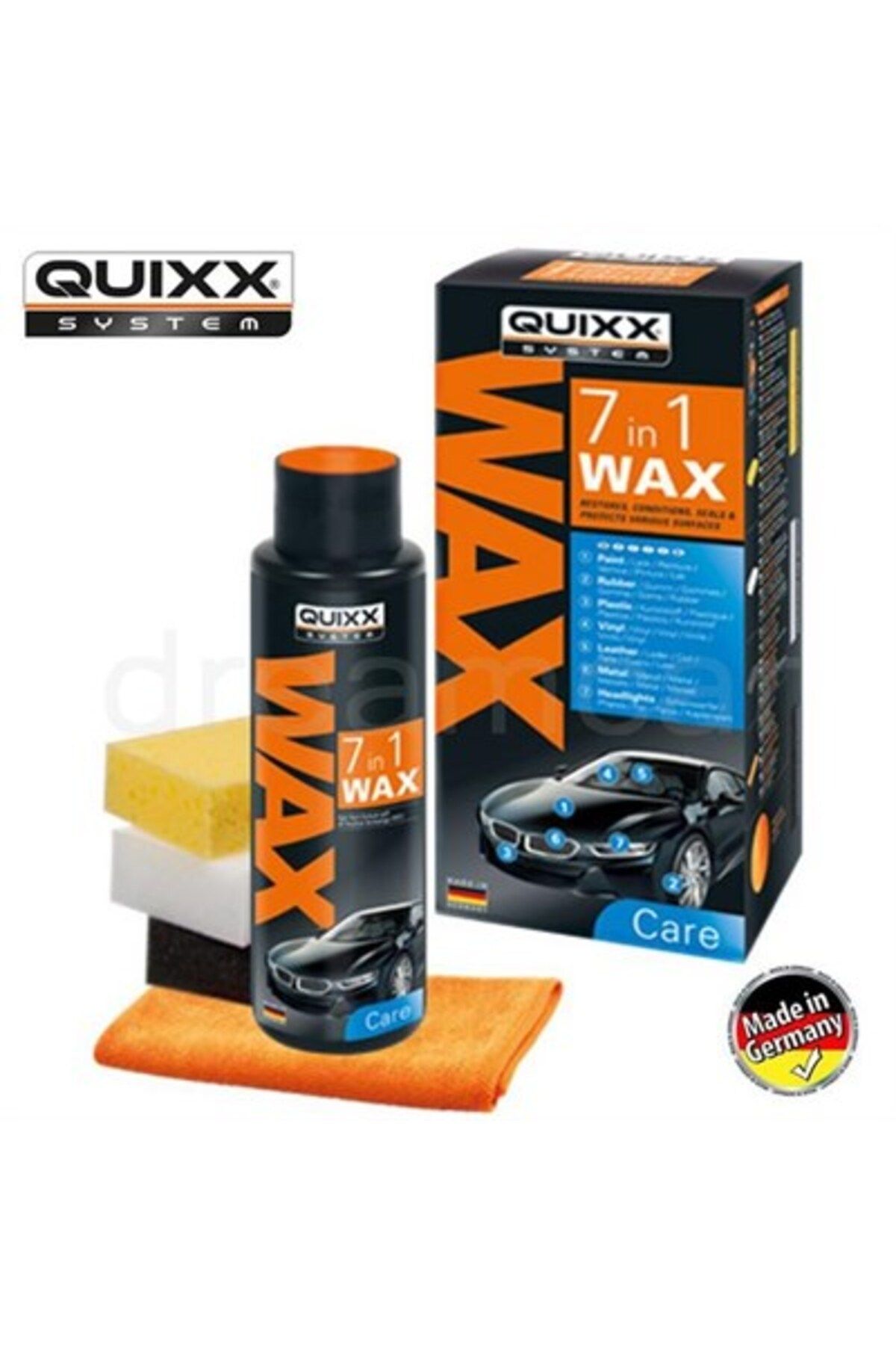 QUIXX 7in1 7 Bölge Wax Cilalama Kiti Made In Germany 38178