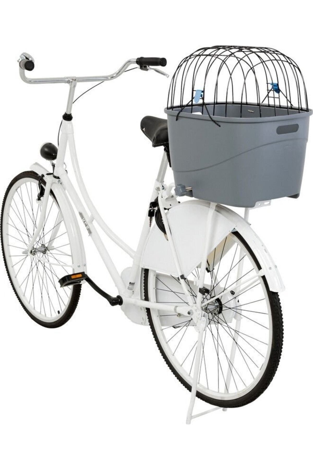 Trixie Köpek Için Bisiklet Arkası Sepeti Plastik Ve Metal 36x47x46cm Gri