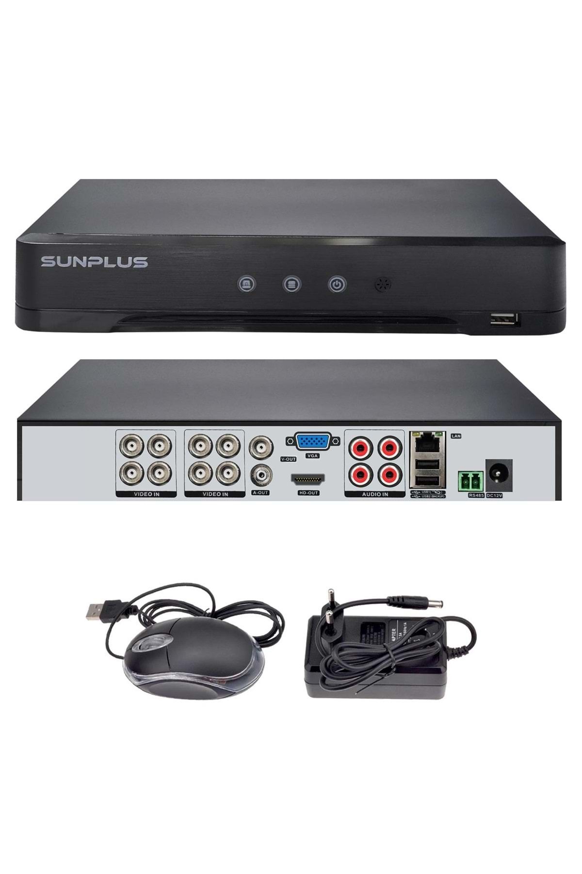 Sunplus Sp-8200 Ahd Dvr Kayıt Cihazı 8 Kanal 5mp Xmeye