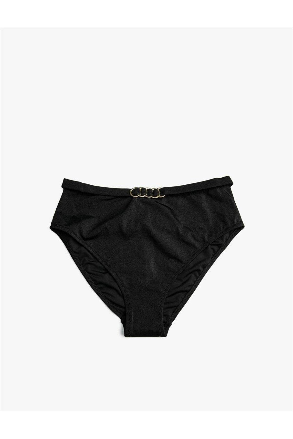 Koton 3sak00027bm Siyah 999 Kadın Elastan Swimwear Bikini Alt