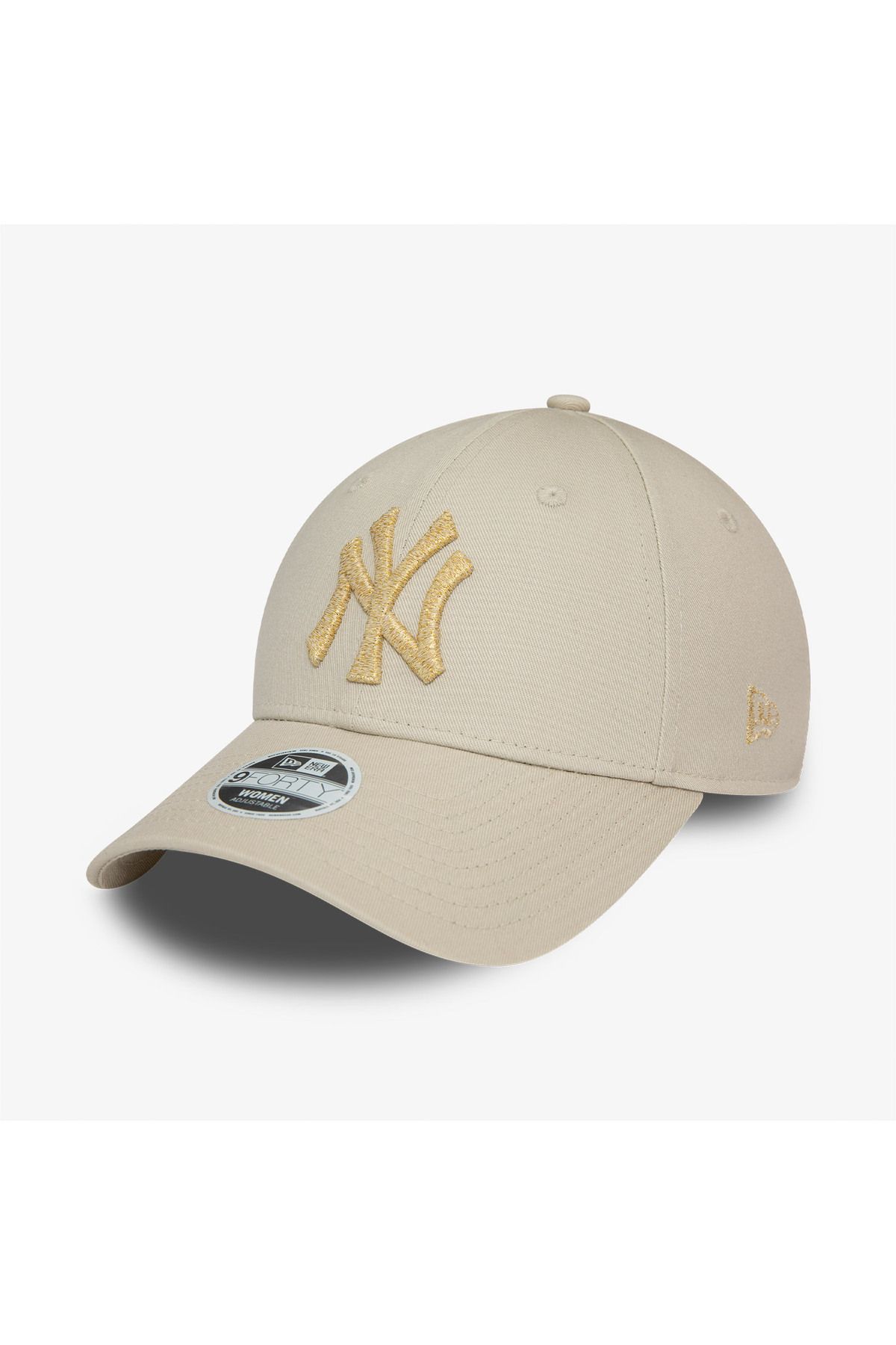 NEW ERA New York Yankees Metallic Logo Kadın Bej Şapka