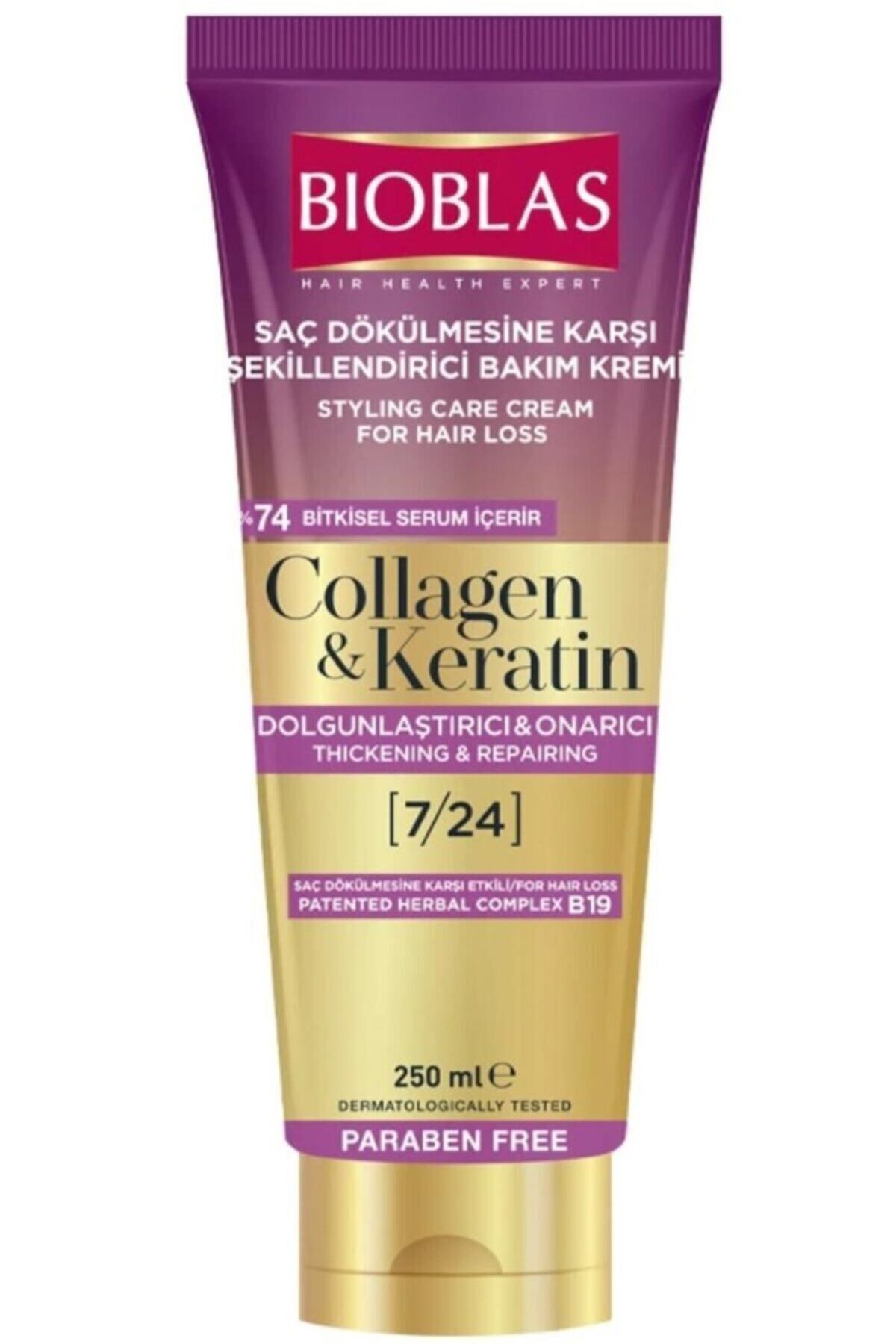 Bioblas Saç Dökülmesine Karşı Şekillendirici Bakım Kremi 250 ml Collagen - Keratin