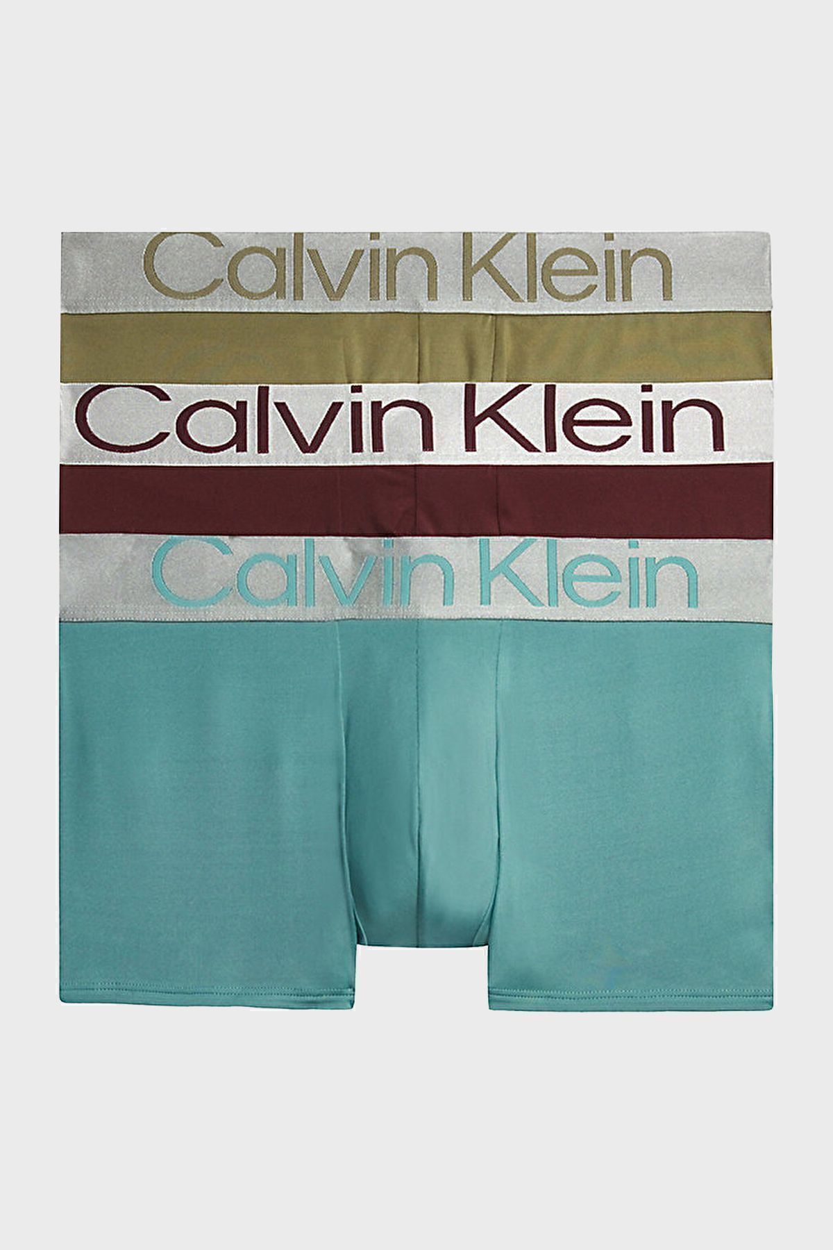 Calvin Klein Logolu Elastik Bel Bantlı Düşük Bel 3 Pack Boxer 000NB3074AGIB Erkek BOXER 000NB3074A G