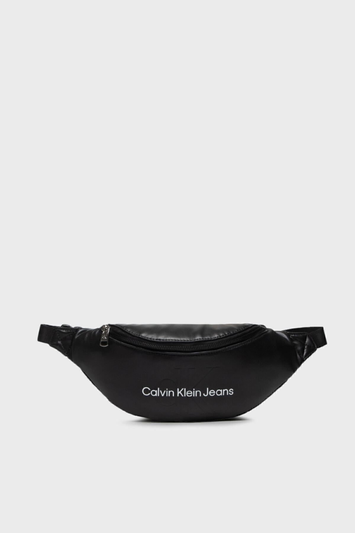 Calvin Klein Logolu Fermuarlı Bel Çantası Erkek Bel Çantası K50k508203 Bds