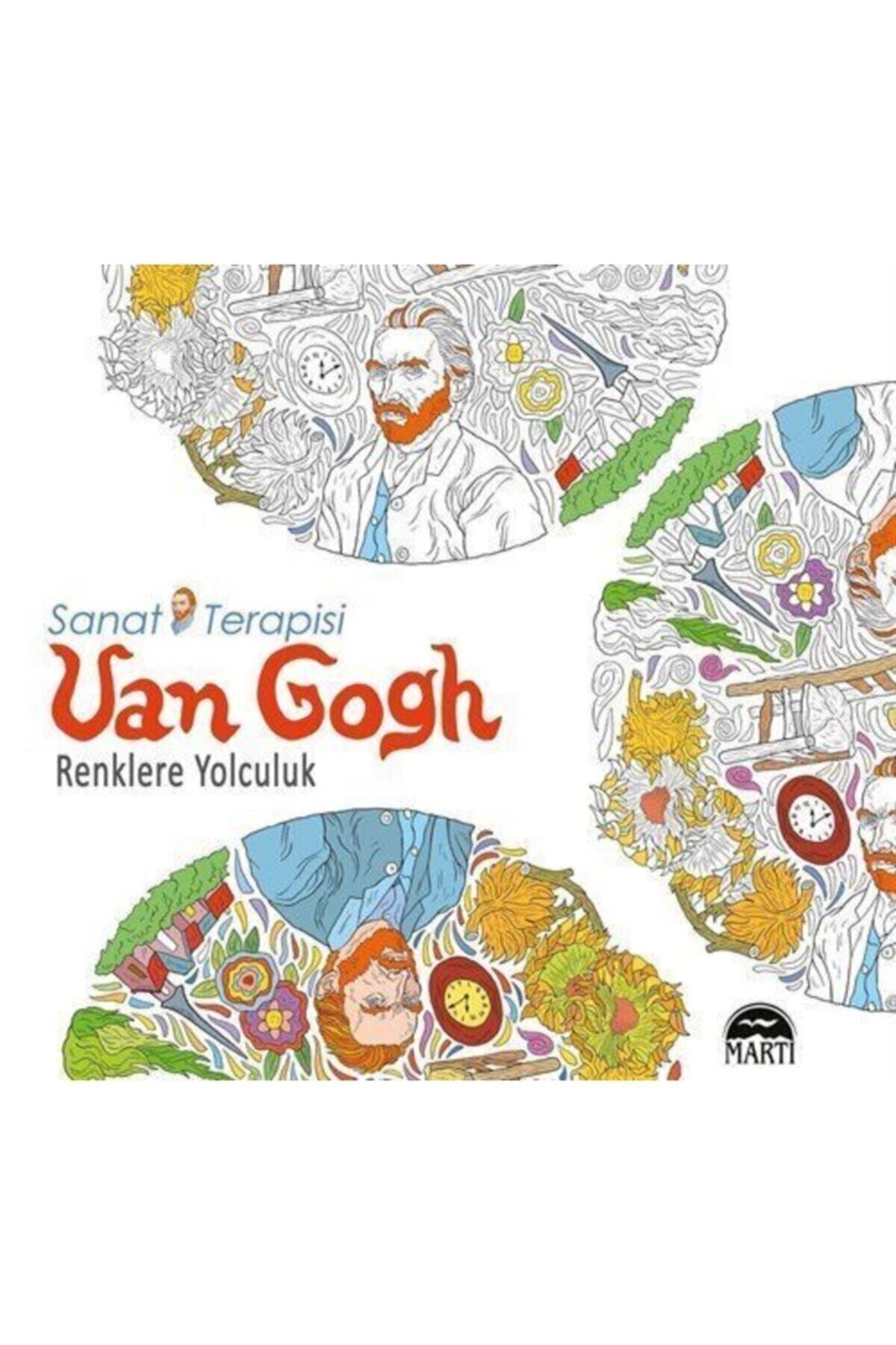 Martı Yayınları Sanat Terapisi Van Gogh Renklere Yolculuk Yetişkin Boyama Kitabı Mandala