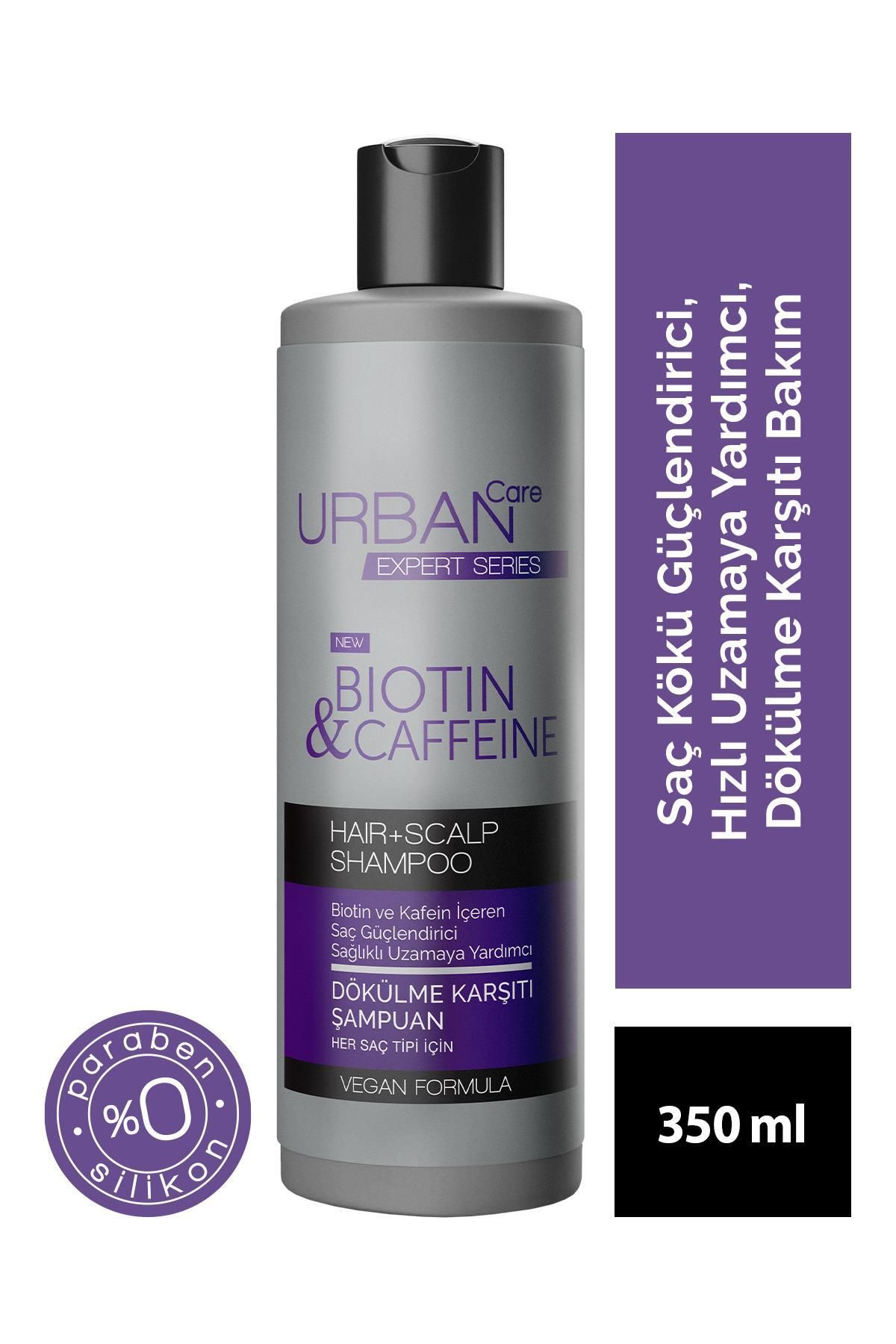 Urban Care Expert Biotin Ve Kafein Dökülme Karşıtı Saç Bakım Şampuanı-hızlı Uzamaya Yardımcı-350 ml
