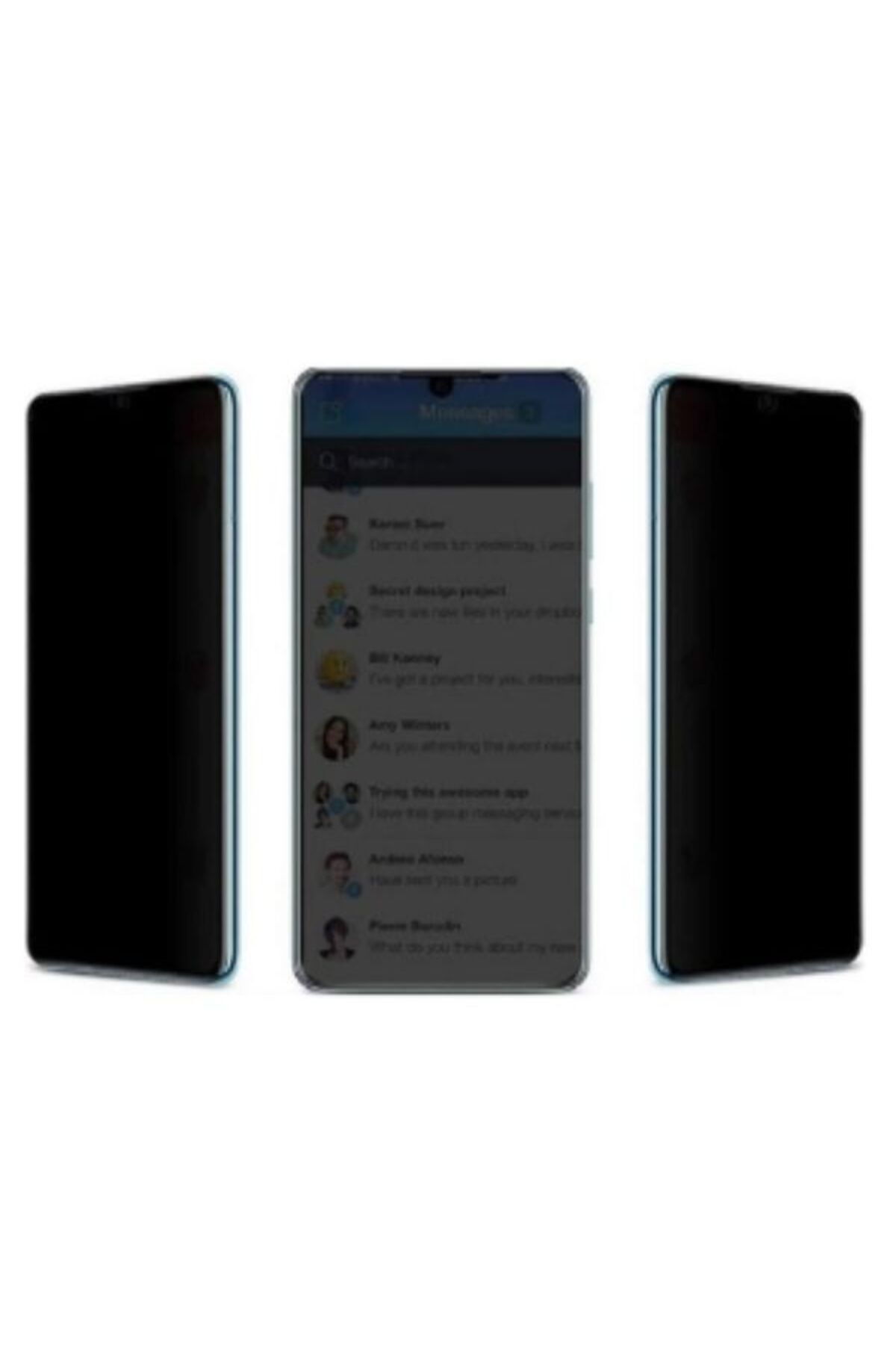 MERKANTİL Xiaomi Redmi Note 11 Pro Uyumlu Kırılmaz Cam Privacy Hayalet Casus Tam Kaplayan Ekran Koruyucu